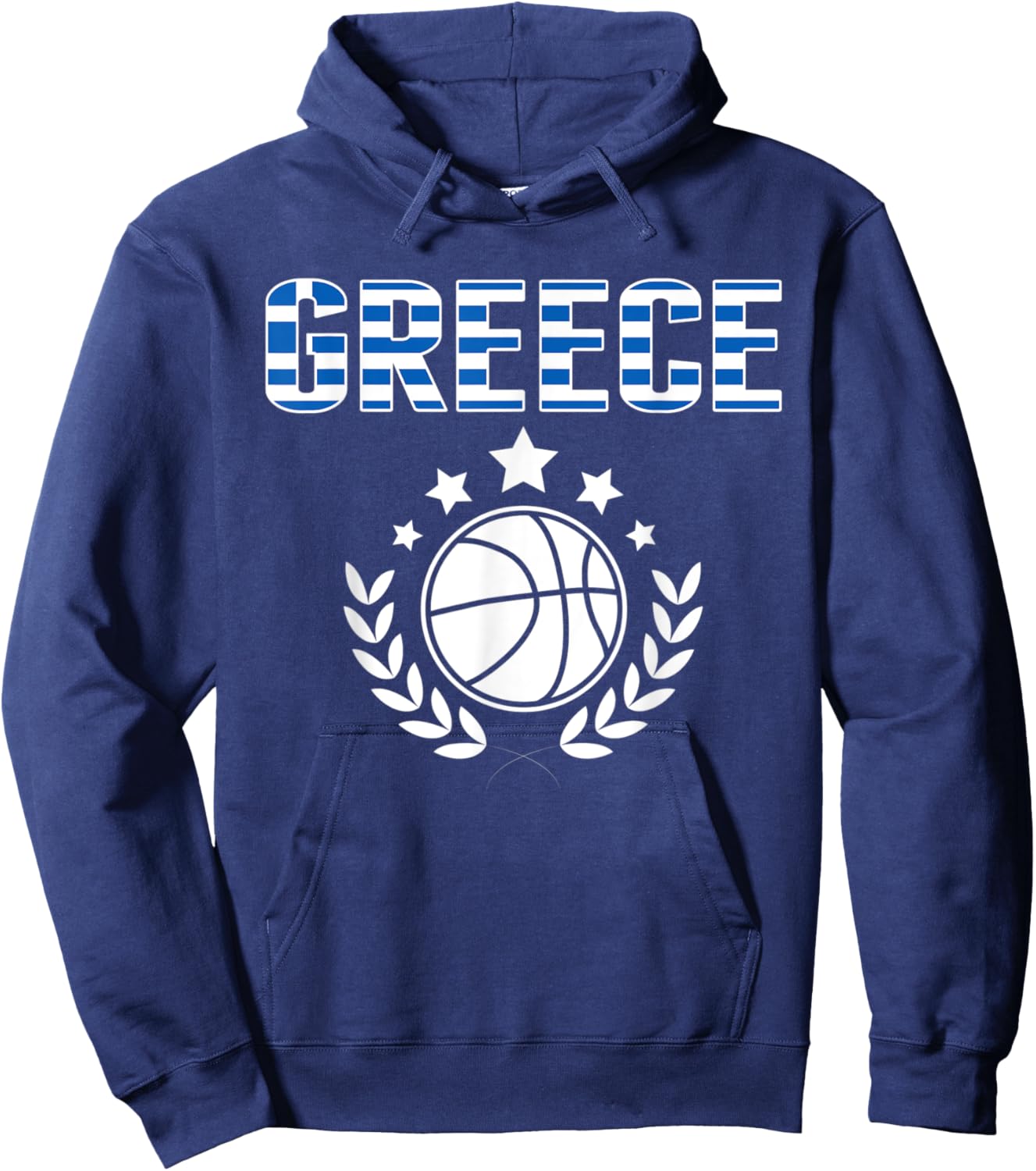 Greece Basketball Fans Jersey Greek Flag Summer Sport Lovers Men Women Kids Hoodie - Hoodie | Navy