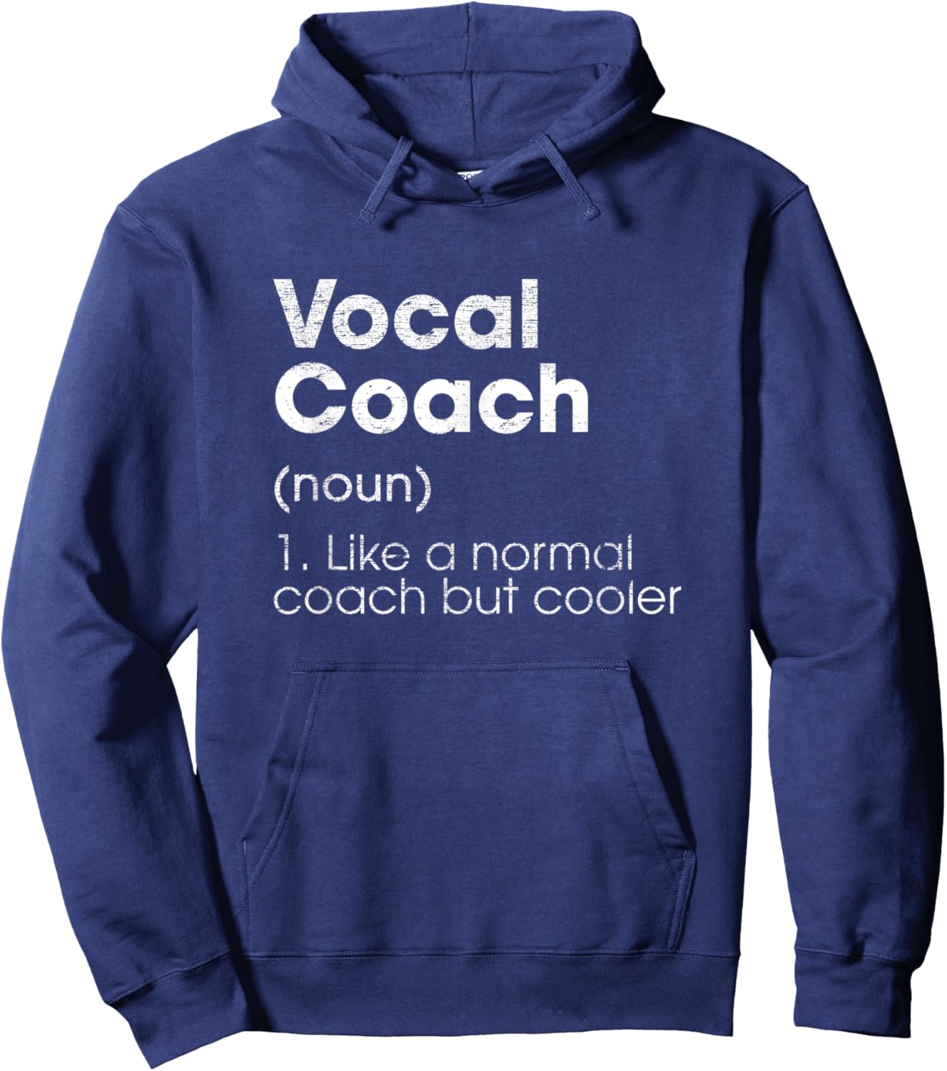 Vocal Coach Definition Funny Music Teacher Humor Voice Coach Hoodie - Hoodie | Navy