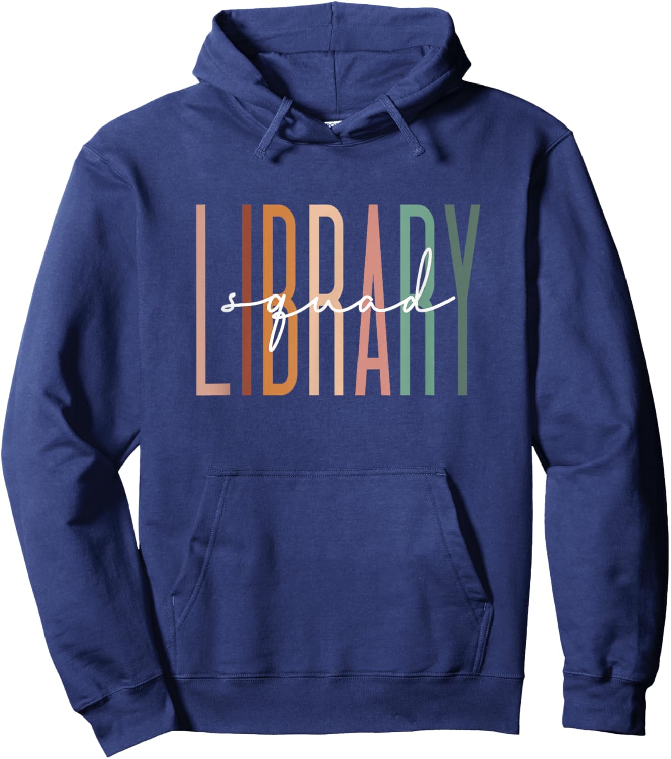 Library Squad Librarian Reading Teacher Student Book Lover Hoodie - Hoodie | Navy