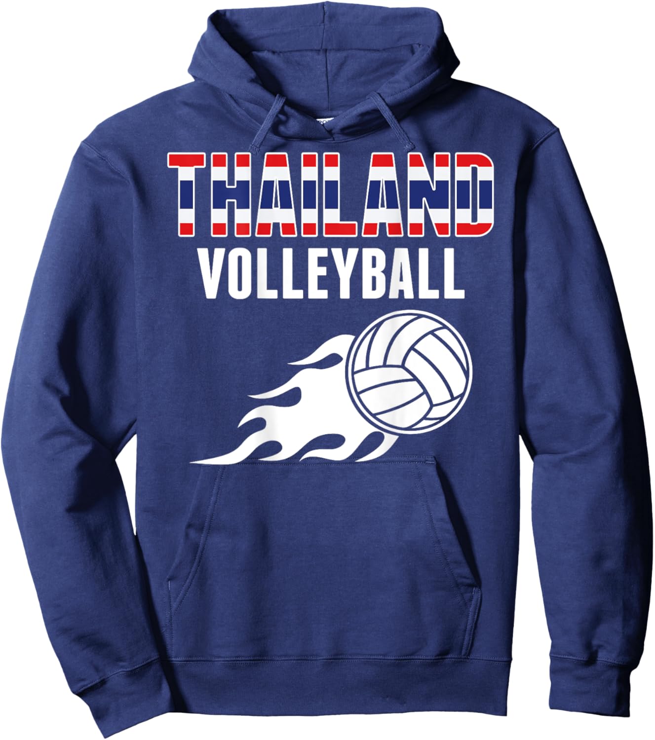 Thailand Volleyball Fans Jersey - Thai Flag Summer Sports Women Kids Hoodie - Hoodie | Navy