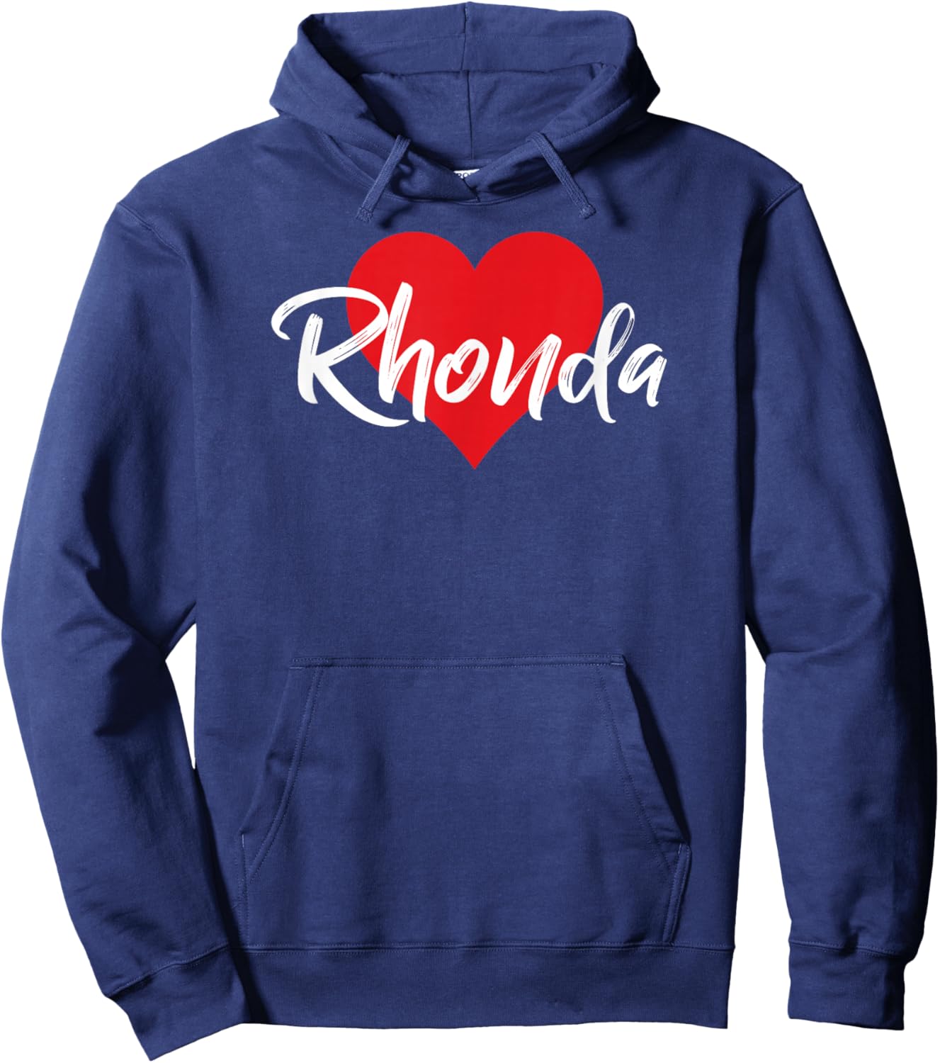 I Love Rhonda First Name I Heart Named Hoodie - Hoodie | Navy