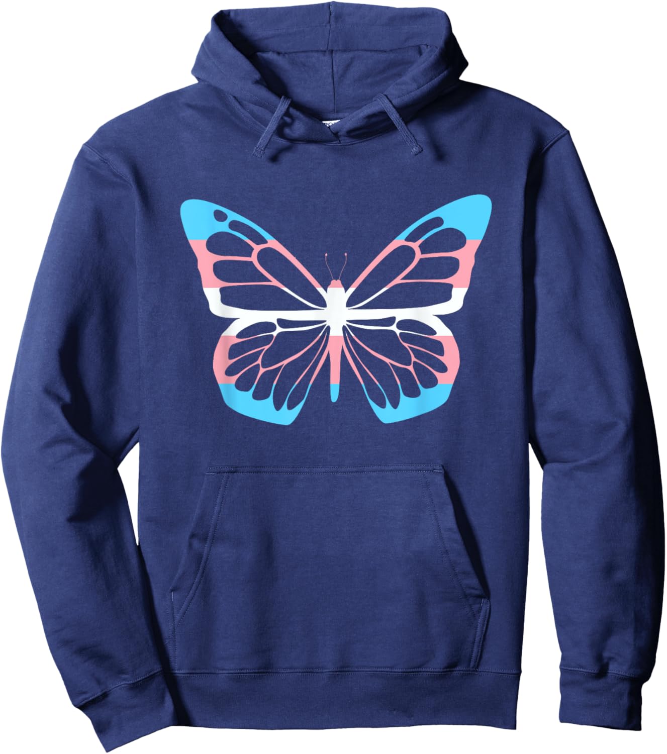 Transgender Butterfly Equality Transsexual Flag Trans Pride Hoodie - Hoodie | Navy