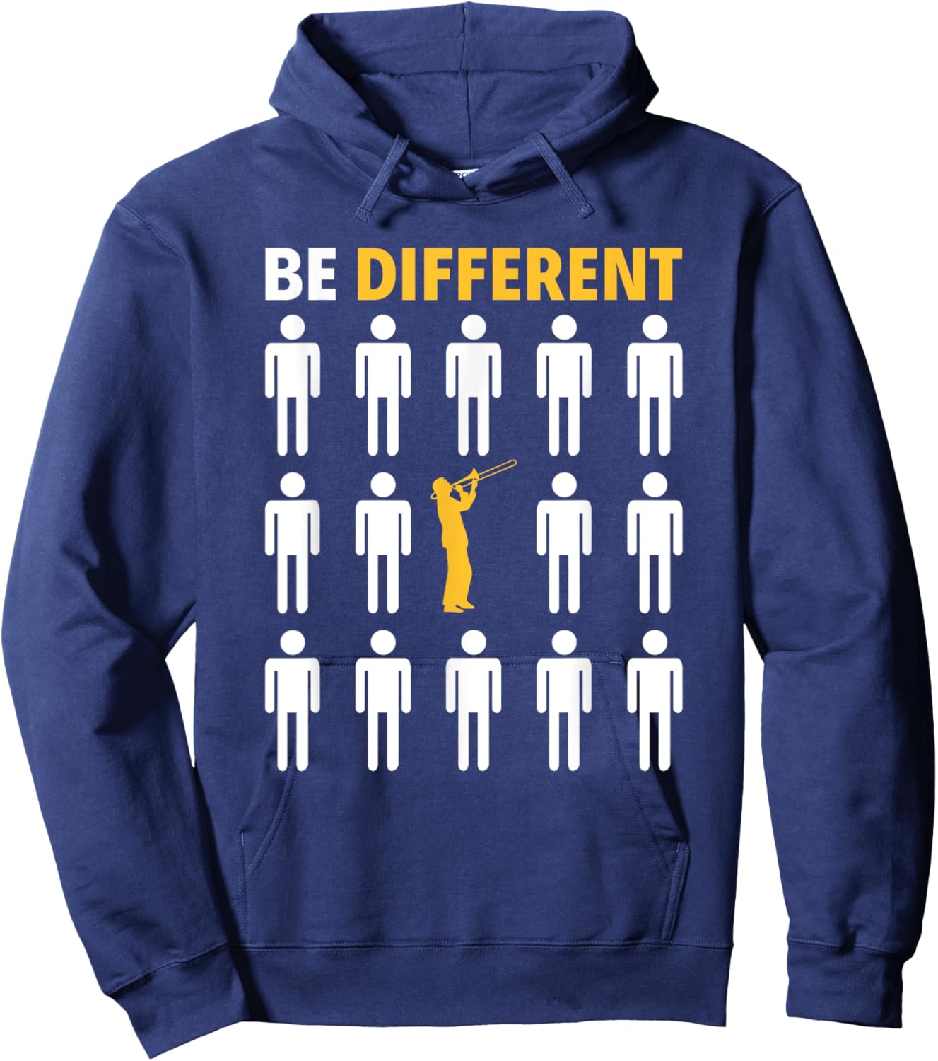 Funny Be Different Trombone Player Hoodie - Hoodie | Navy