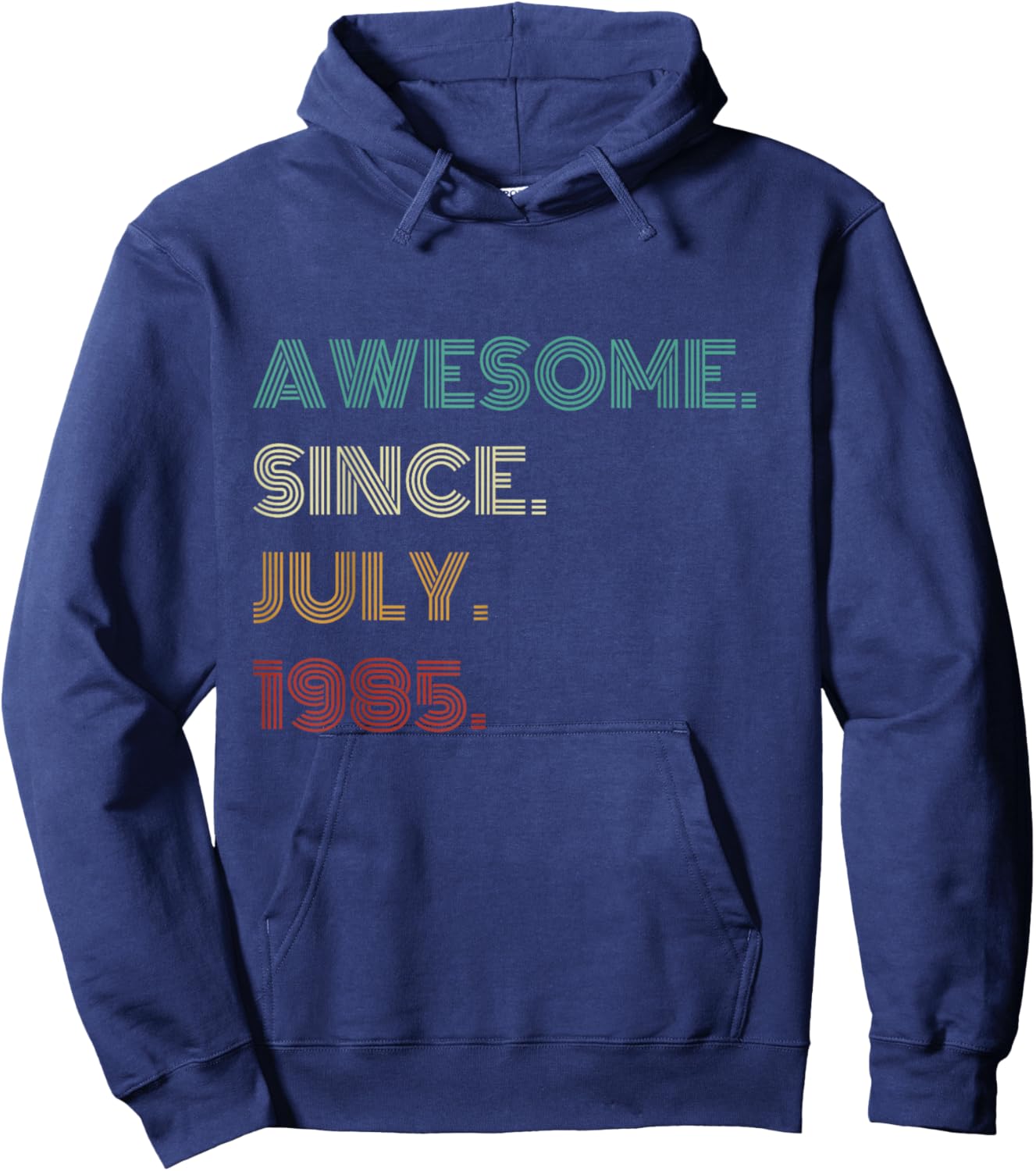 40 Years Old Awesome Since July 1985 40th Birthday Hoodie - Hoodie | Navy