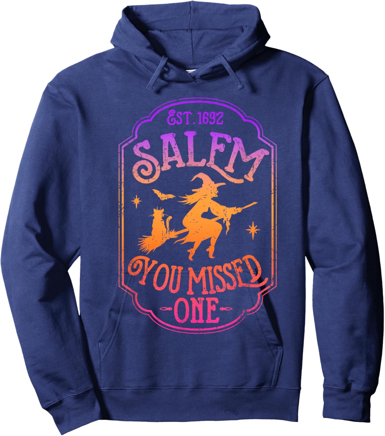 Salem You Missed One Halloween Feminist Witch Trials Hoodie - Hoodie | Navy