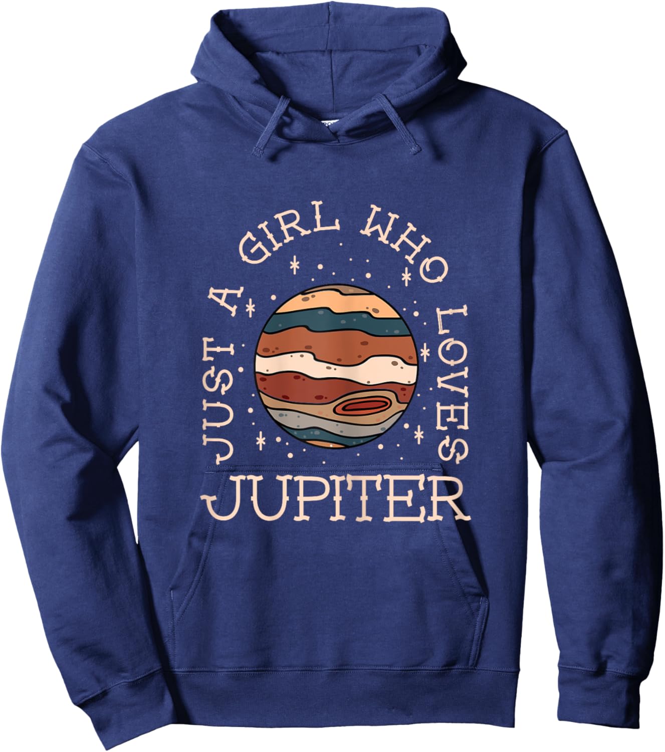 Just A Girl Who Loves Jupiter Astronomy Hoodie - Hoodie | Navy