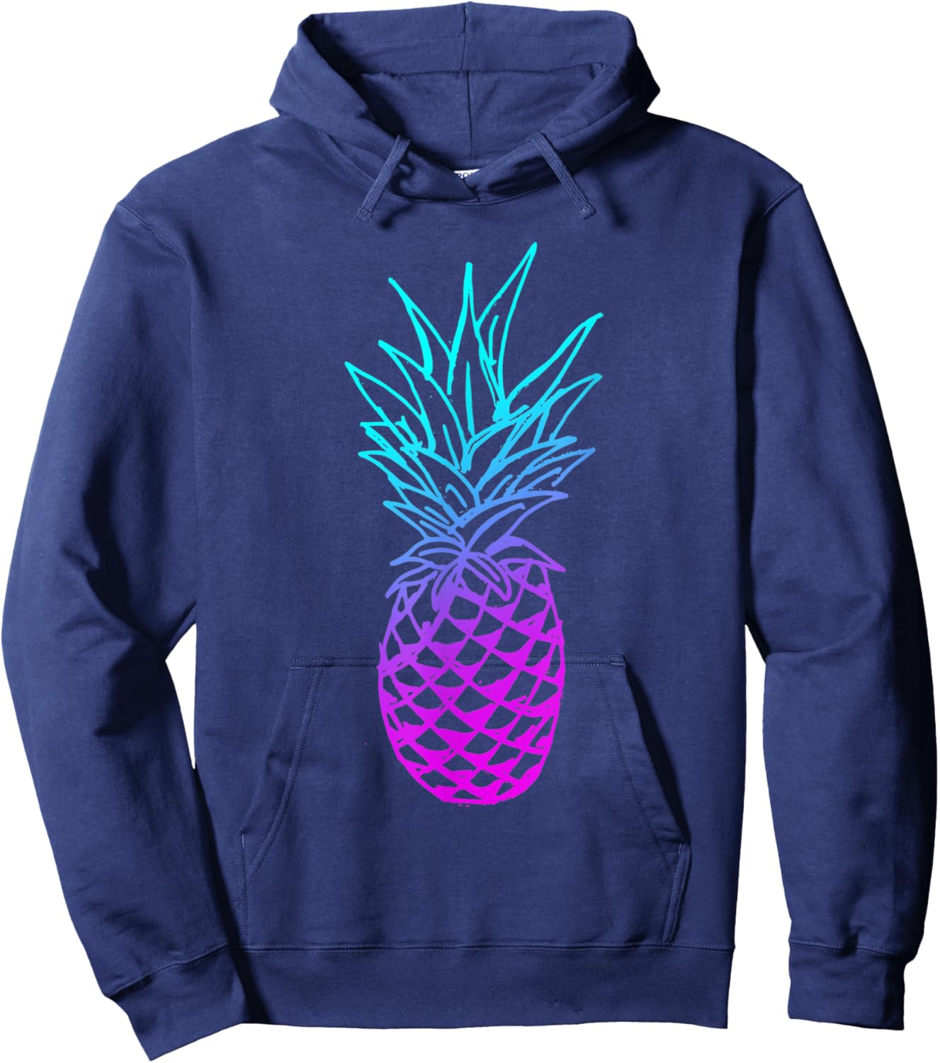 Pineapple Glow Hoodie - Hoodie | Navy