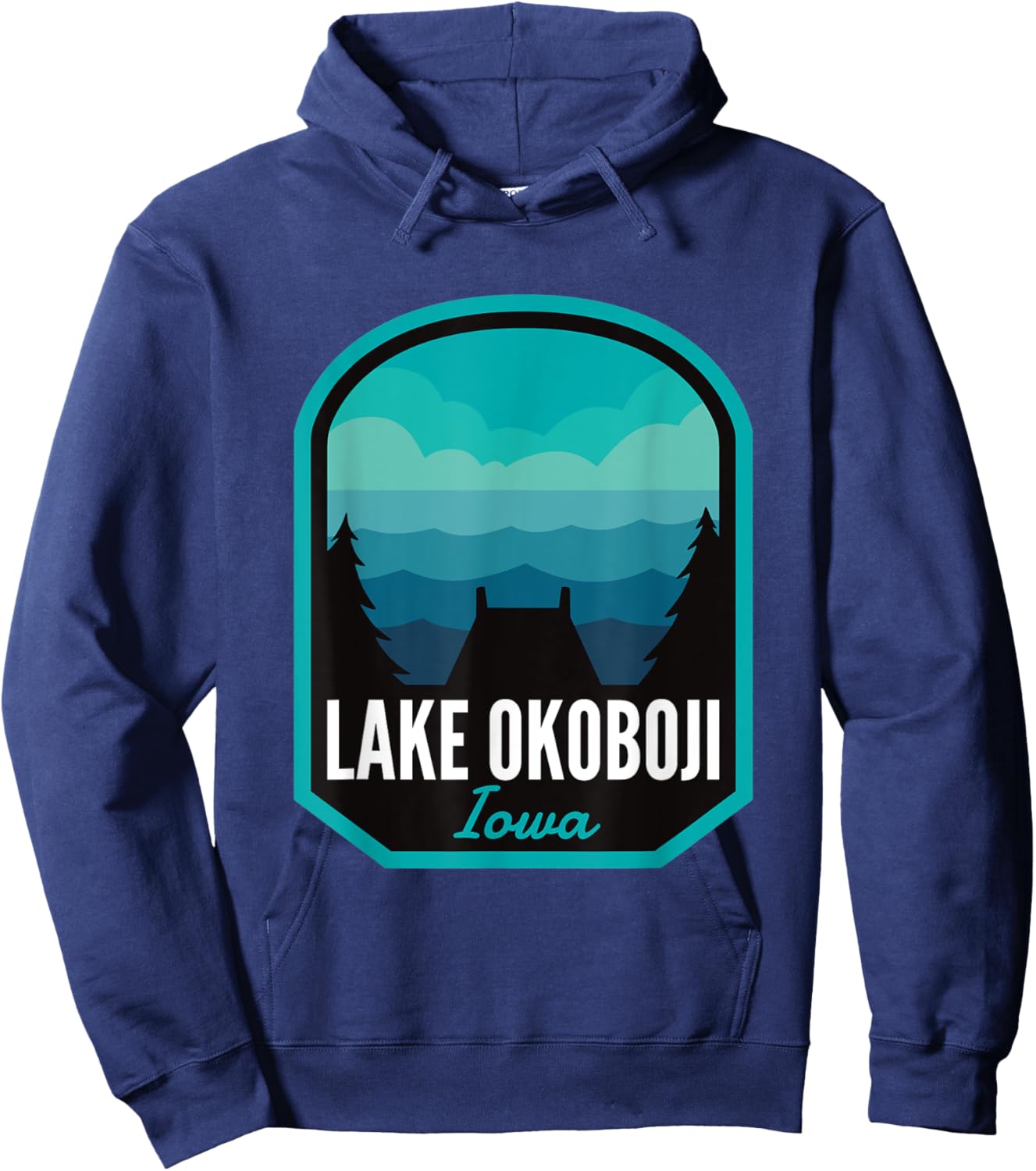 Lake Okoboji Iowa Summer Men Women Kids Hoodie - Hoodie | Navy