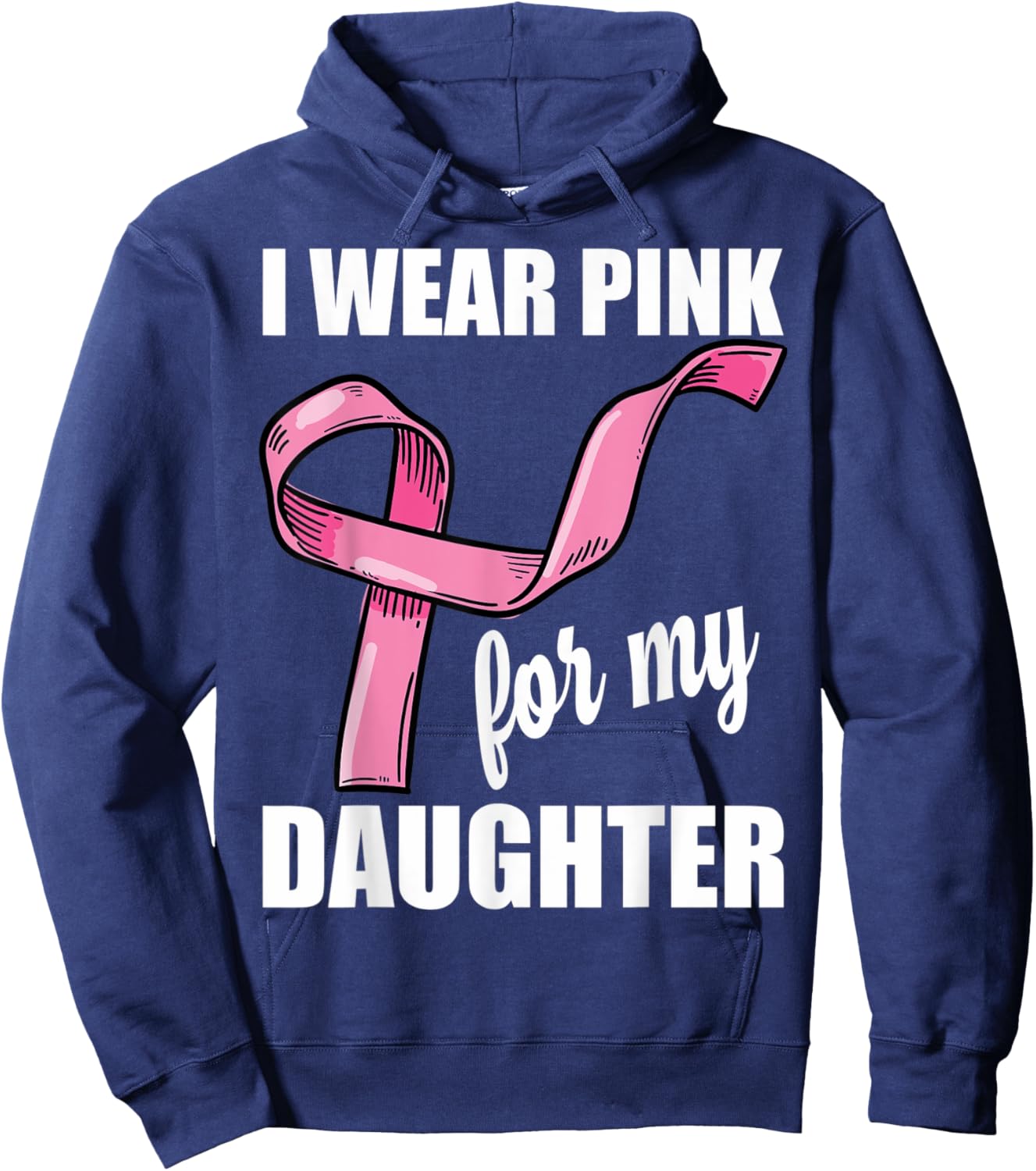 Breast Cancer Awareness Daughter Breast Cancer Awareness Hoodie - Hoodie | Navy