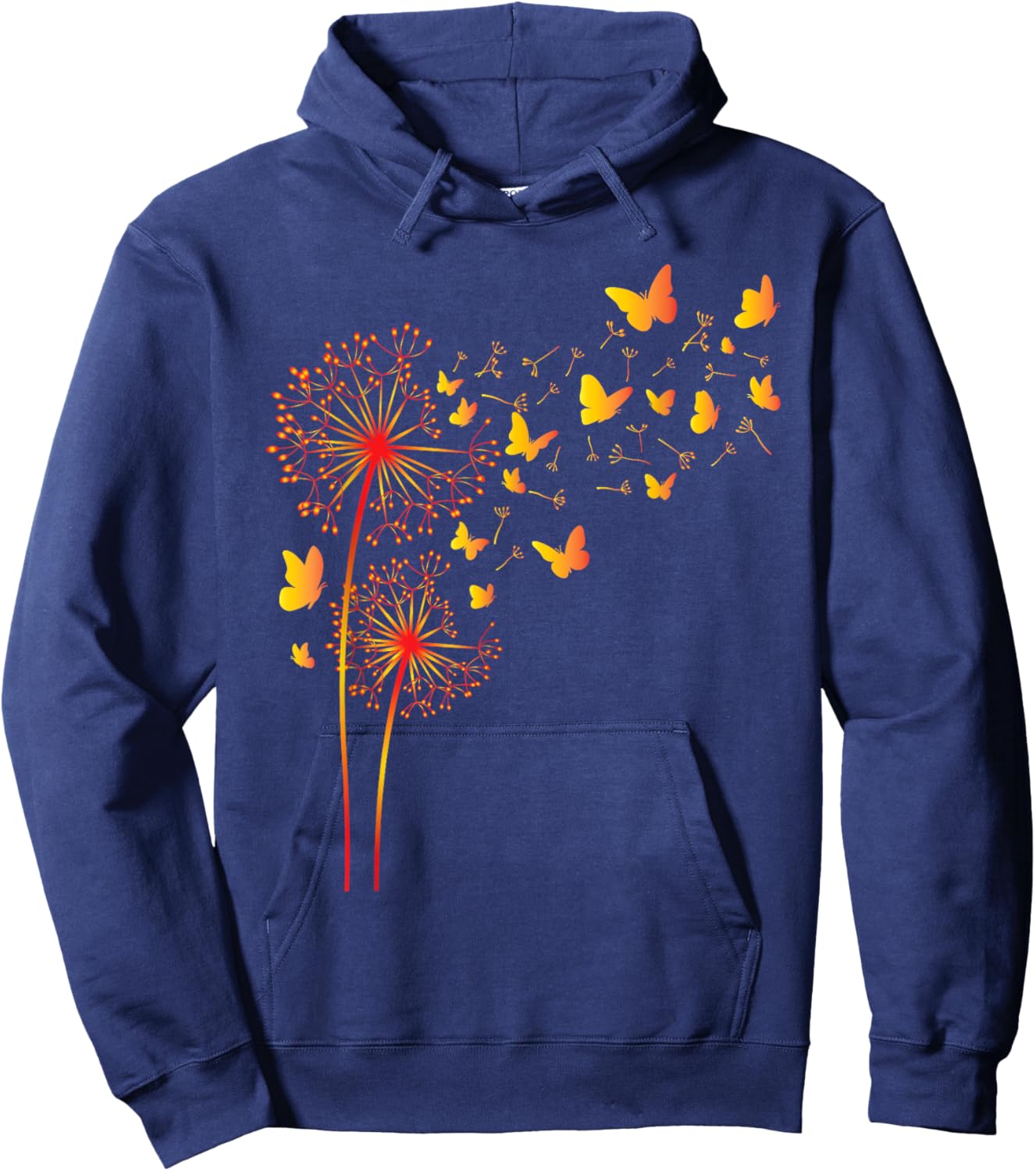 Butterflies Flowers - Butterfly Lover Entomology Hoodie - Hoodie | Navy