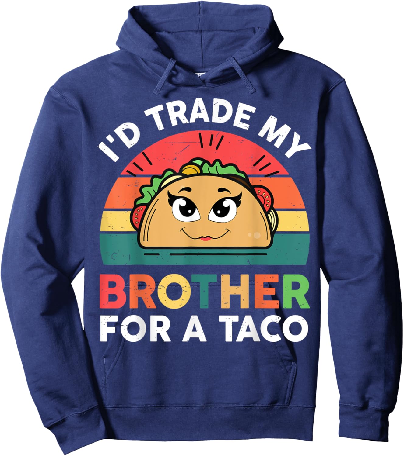 Cinco De Mayo Trade Brother For A Taco Twosday Girl Toddler Hoodie - Hoodie | Navy