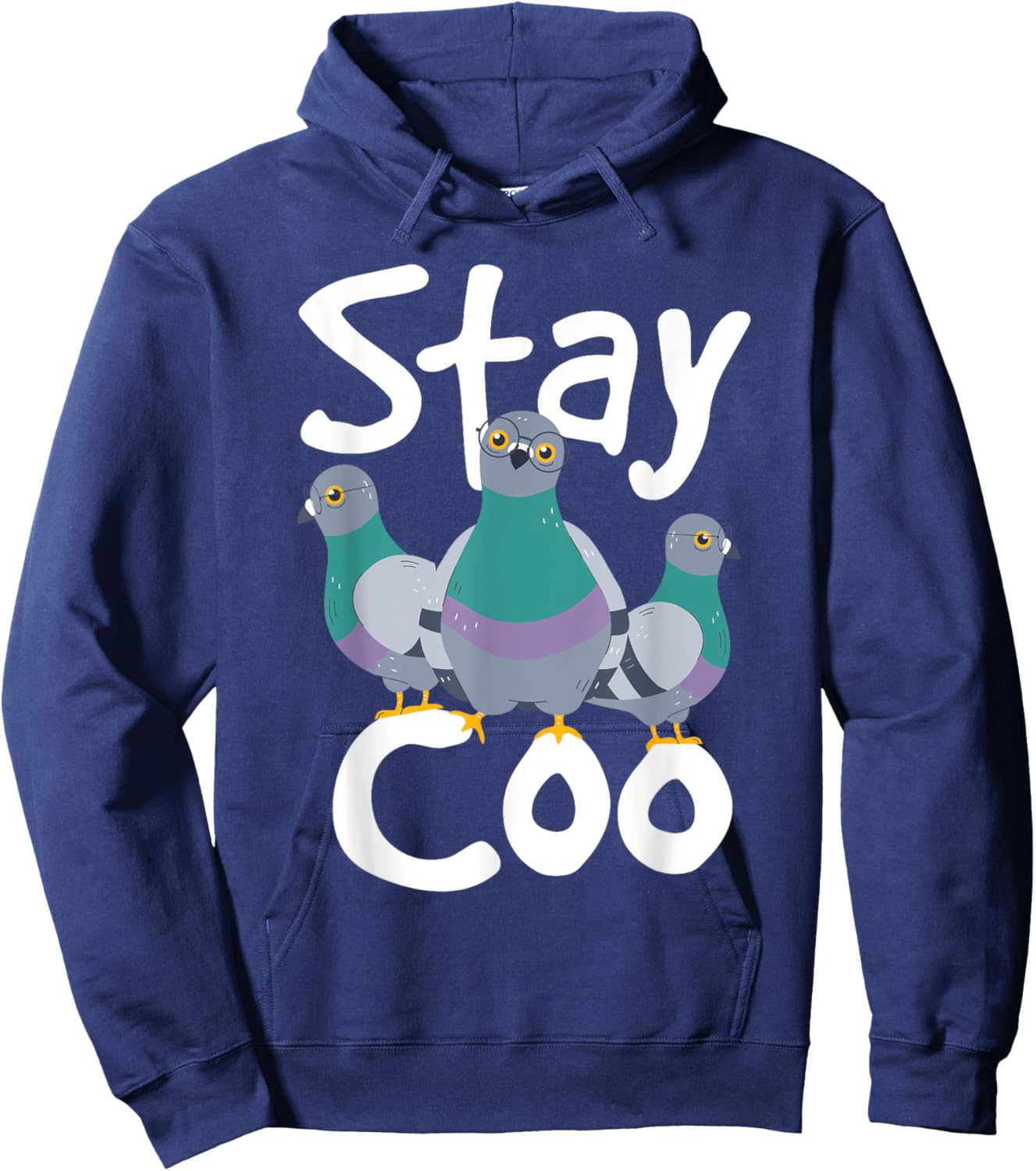 Stay Coo - Pigeon Racing Lover Bird Birdwatcher Birdwatching Hoodie - Hoodie | Navy