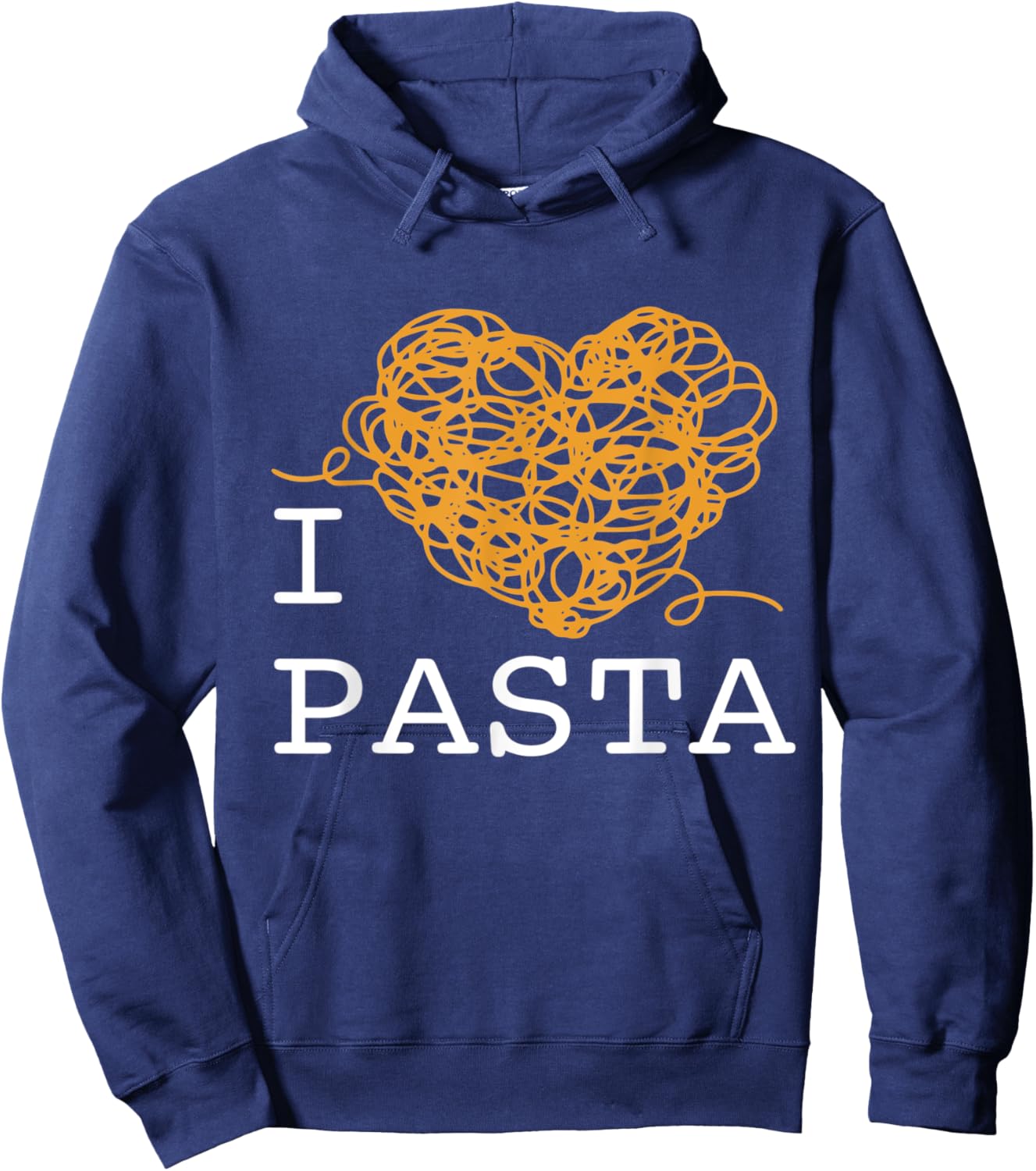 I Heart Pasta Hoodie - Hoodie | Navy