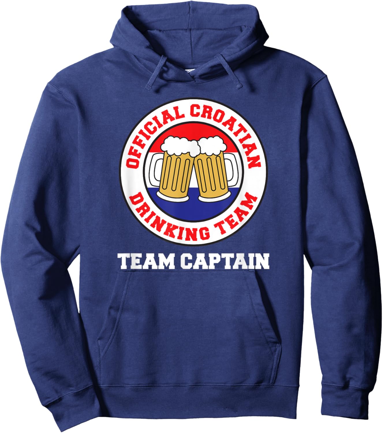 Official Croatian Drinking Team Captain Hoodie - Hoodie | Navy