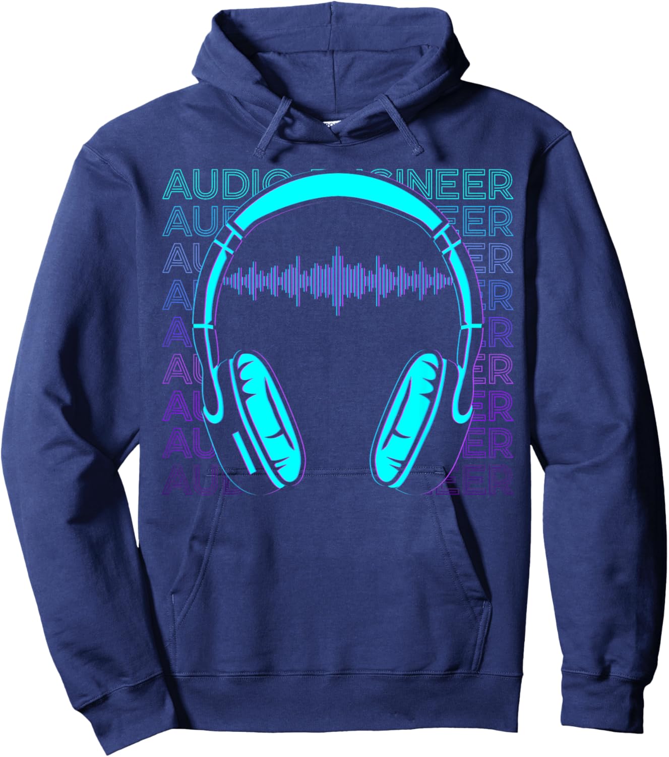 Audio Engineer Sound Engineer Retro Audio Engineer Hoodie - Hoodie | Navy