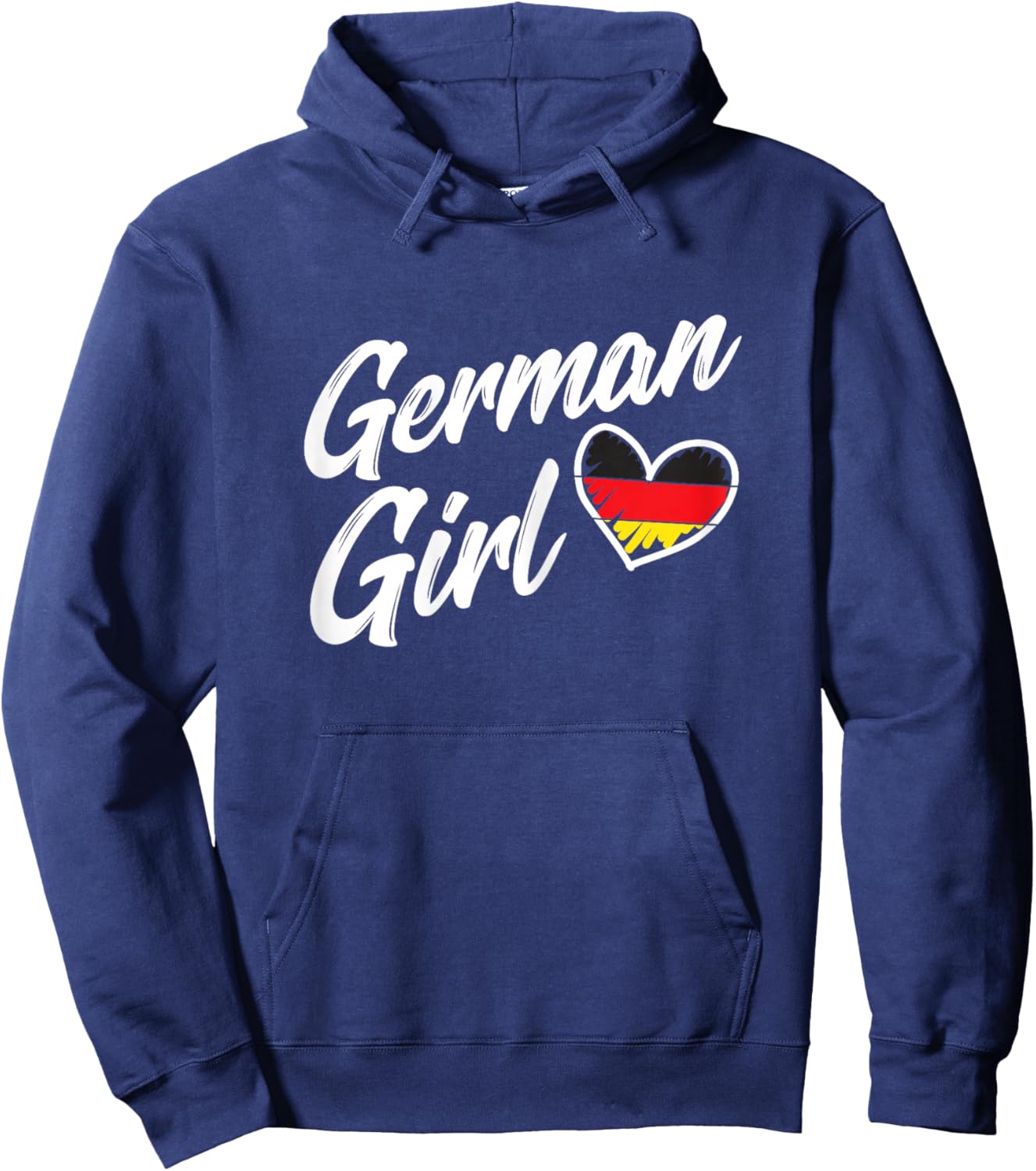 Germany Funny Deutschland Flag German Girl German Roots Hoodie - Hoodie | Navy