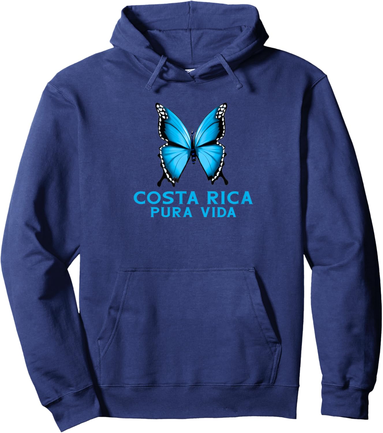 Blue Butterfly Costa Rica Hoodie - Hoodie | Navy
