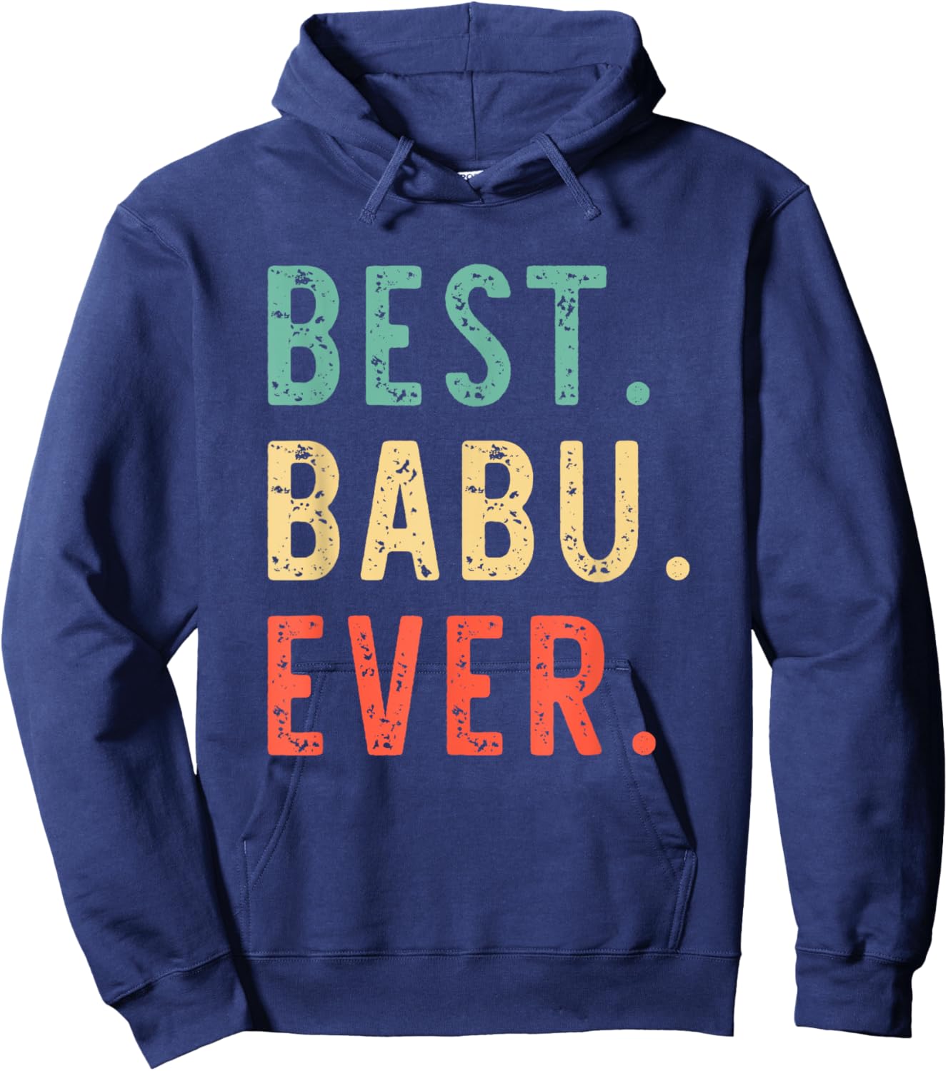 Best Babu Ever Funny Retro Vintage Hoodie - Hoodie | Navy