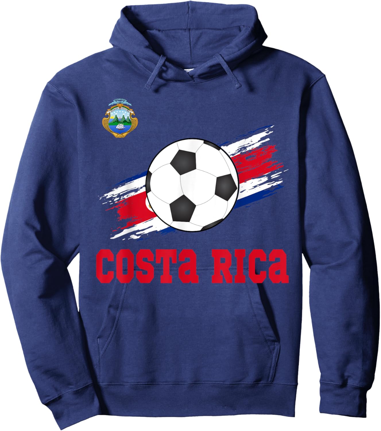 Costa Rica Soccer Costa Rican Football Costa Rica Futbol Hoodie - Hoodie | Navy