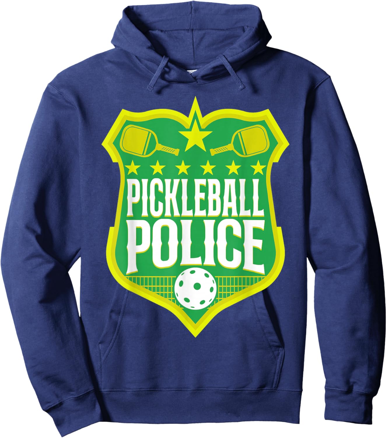 Pickleball Badge Pickleball Police Hoodie - Hoodie | Navy