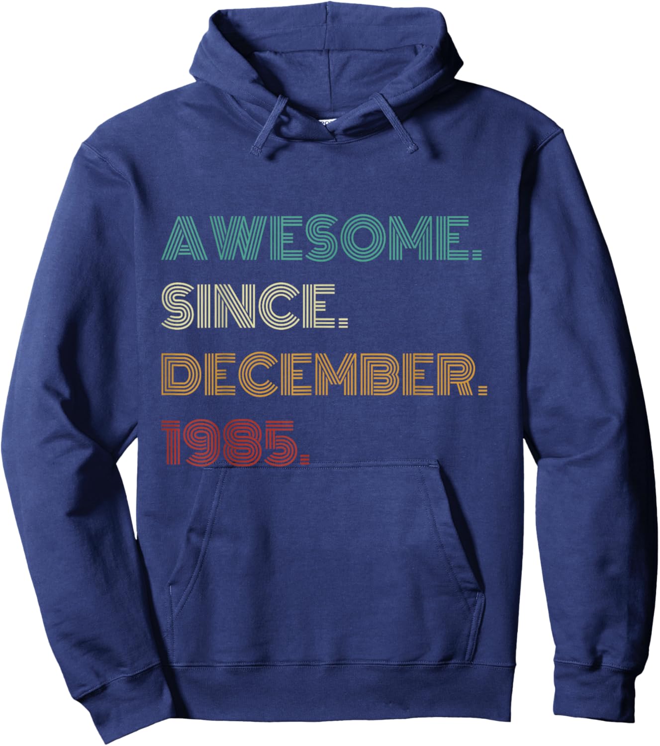 40 Years Old Awesome Since December 1985 40th Birthday Hoodie - Hoodie | Navy