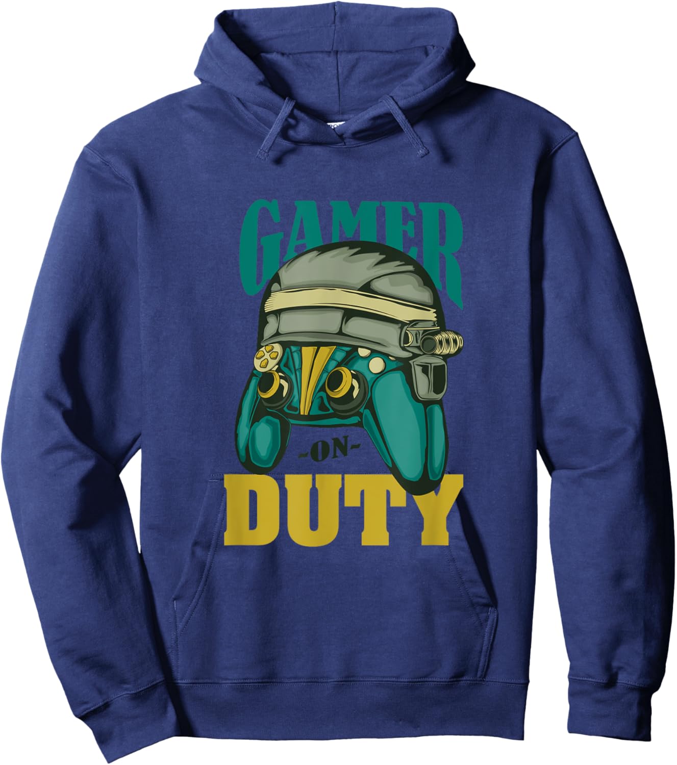 Gamer On Duty Video Games Player Apparel Funny Gaming Hoodie - Hoodie | Navy