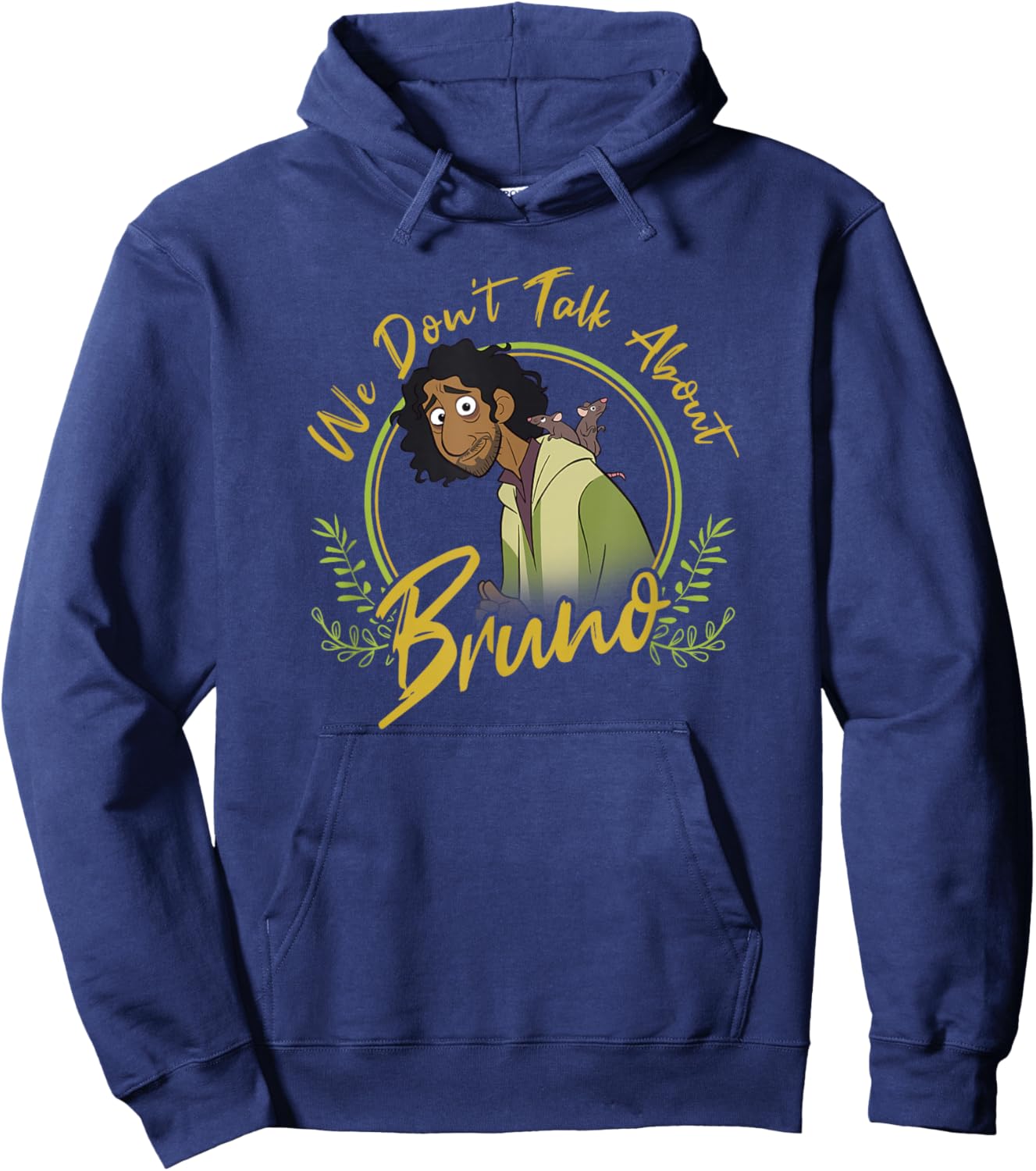 Disney Encanto We Don’t Talk About Bruno Classic Quote Hoodie - Hoodie | Navy