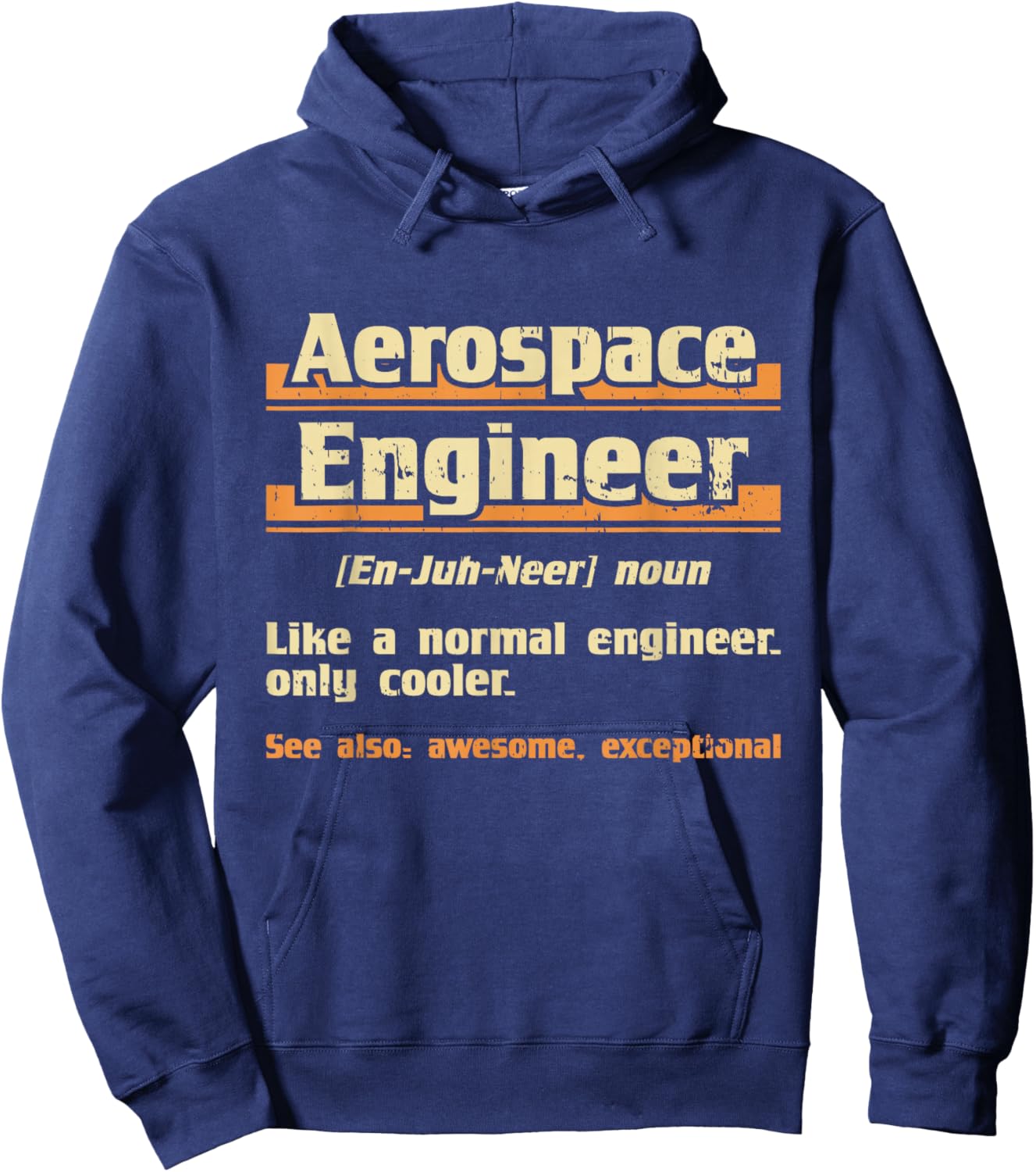 Aerospace Engineer - Engineering Spacecrafts Aeronautical Hoodie - Hoodie | Navy