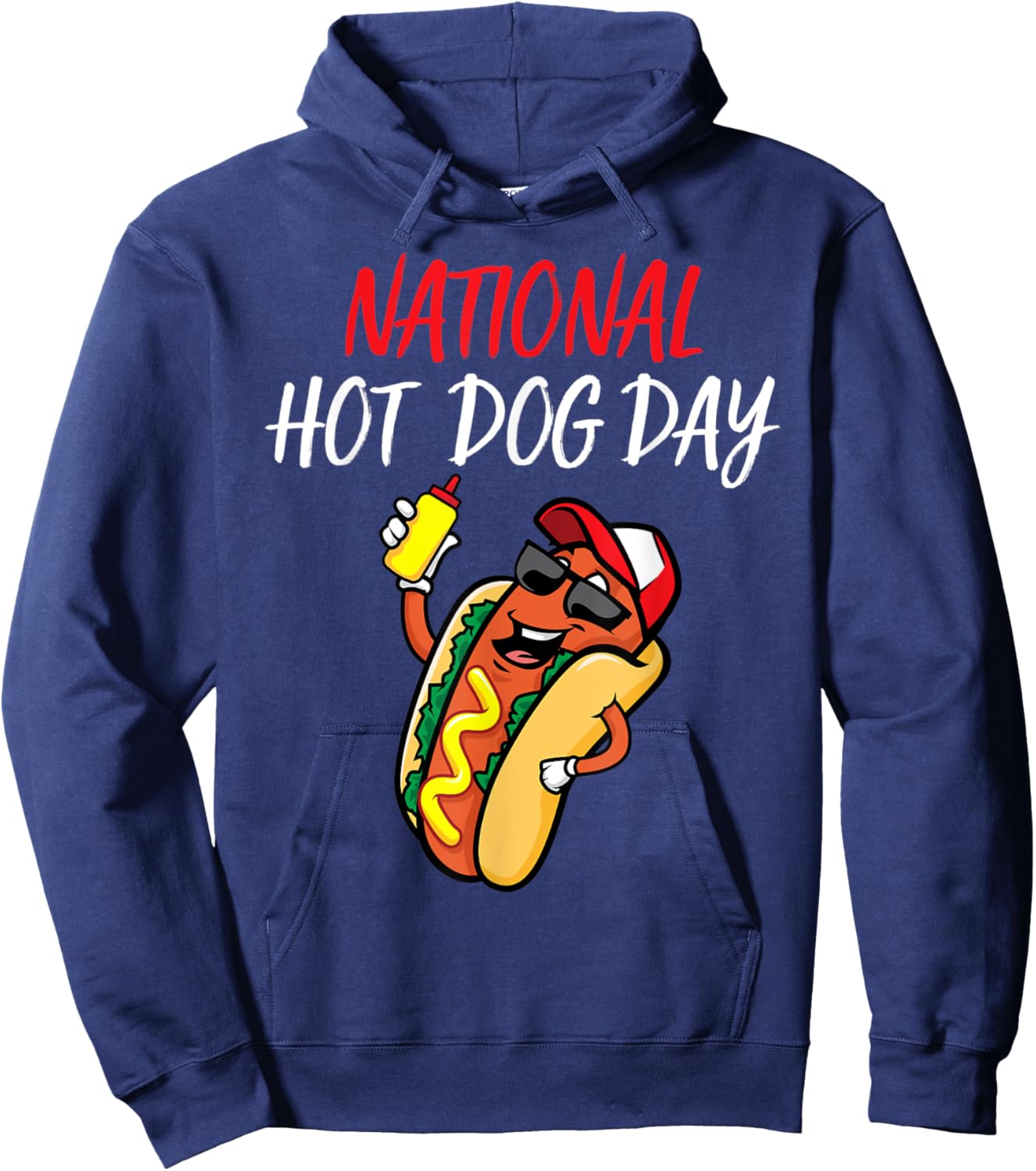 National Hot Dog Day Hoodie - Hoodie | Navy