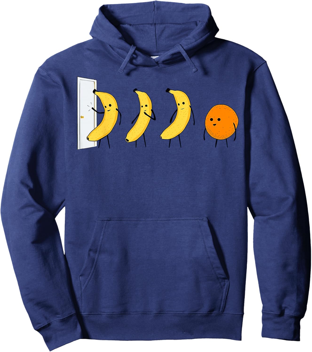 Knock Knock - Who's There - Banana Who's There - Orange Hoodie - Hoodie | Navy