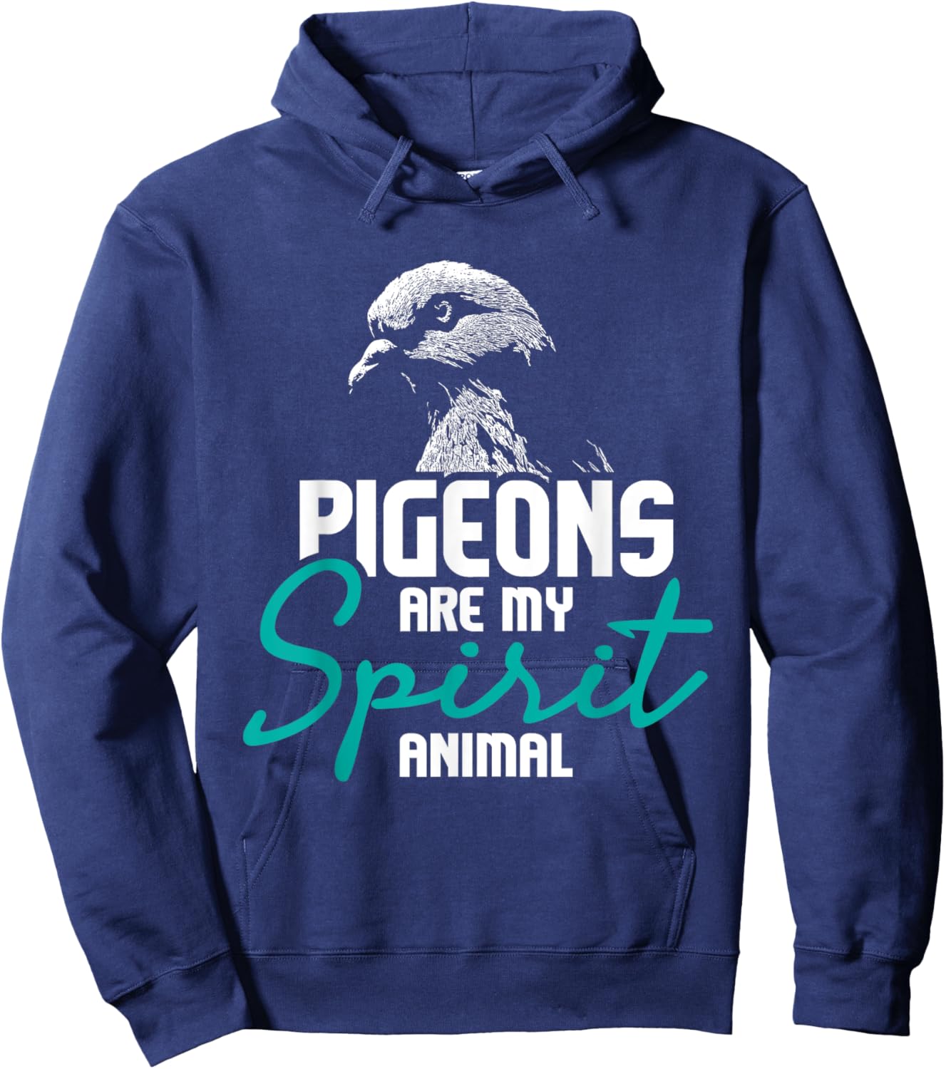 Pigeons Are My Spirit Animal - Birdwatcher Pigeon Breeder Hoodie - Hoodie | Navy