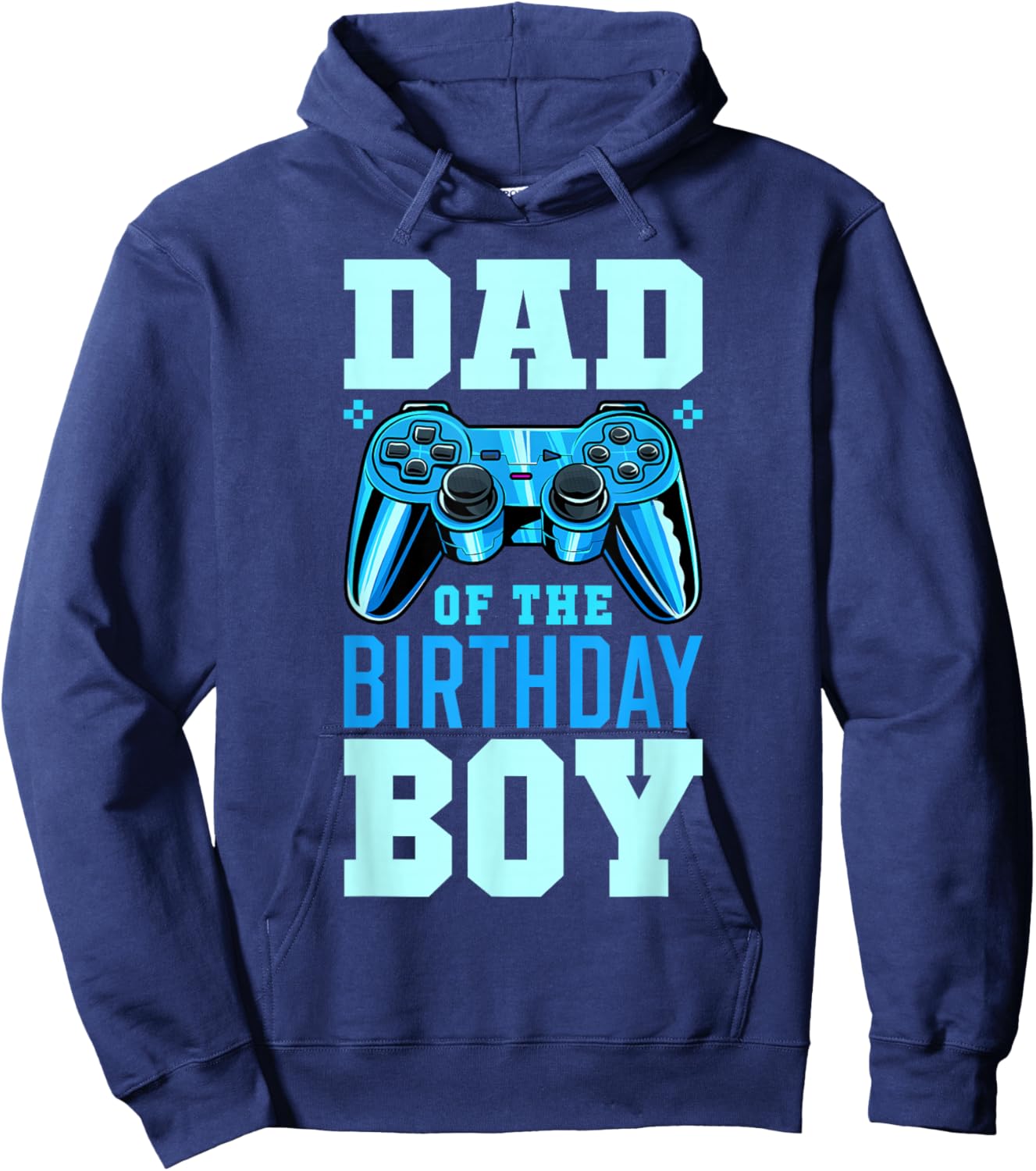 Dad of the Birthday Boy Matching Video Gamer Birthday Party Hoodie - Hoodie | Navy