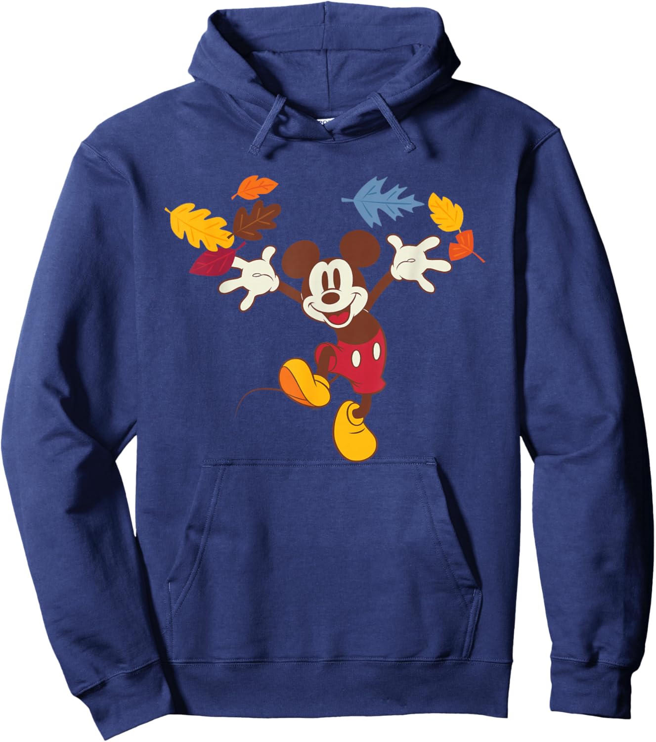 Disney Mickey Mouse Thanksgiving Autumn Fun Hoodie - Hoodie | Navy