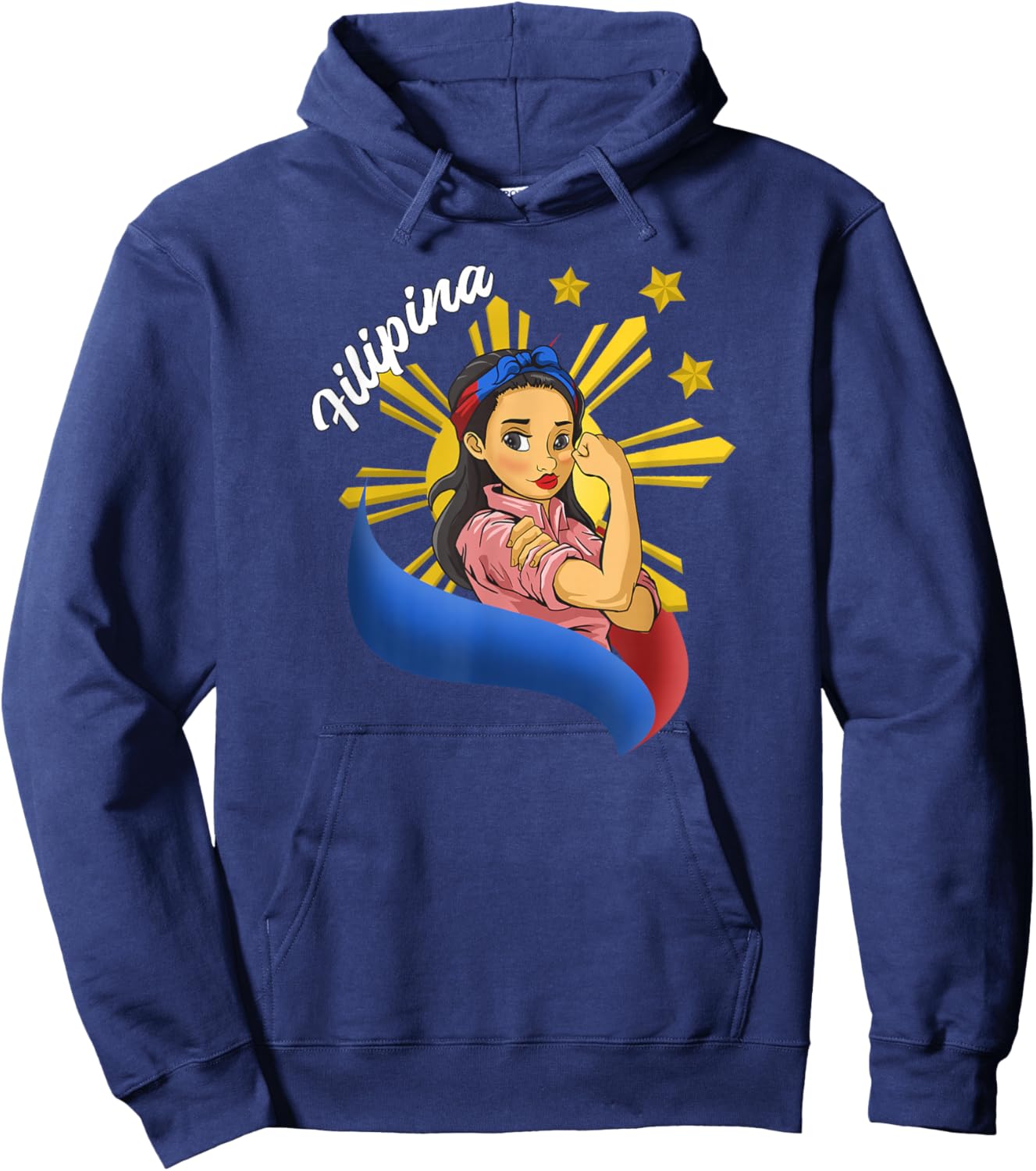 Philippines Pinay Filipina Filipino Flag Day Girl Hoodie - Hoodie | Navy