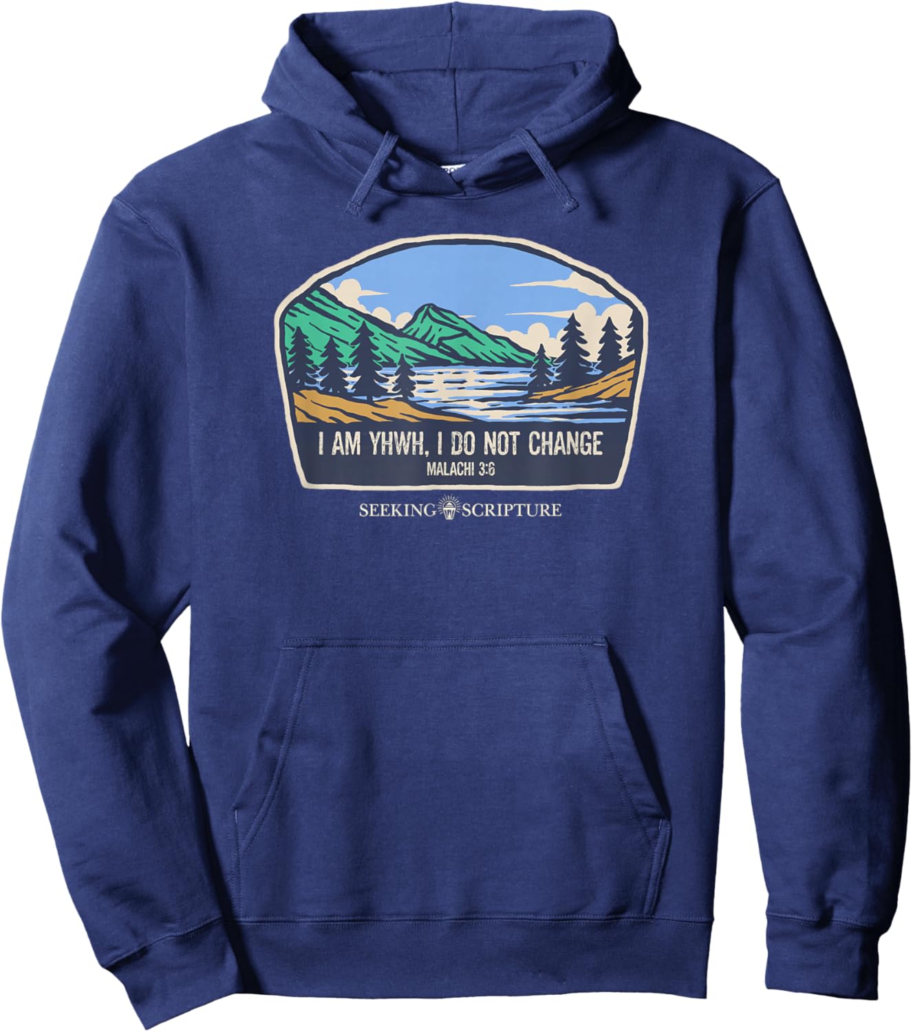 I Am YHWH,I Do Not Change Malachi 3:6 Hoodie - Hoodie | Navy