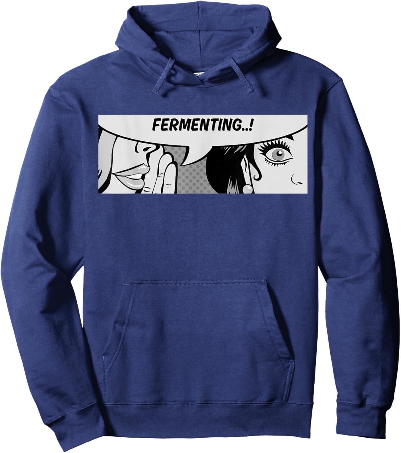 Fermenting - Women Whispering - Ferment - Comic Hoodie - Hoodie | Navy
