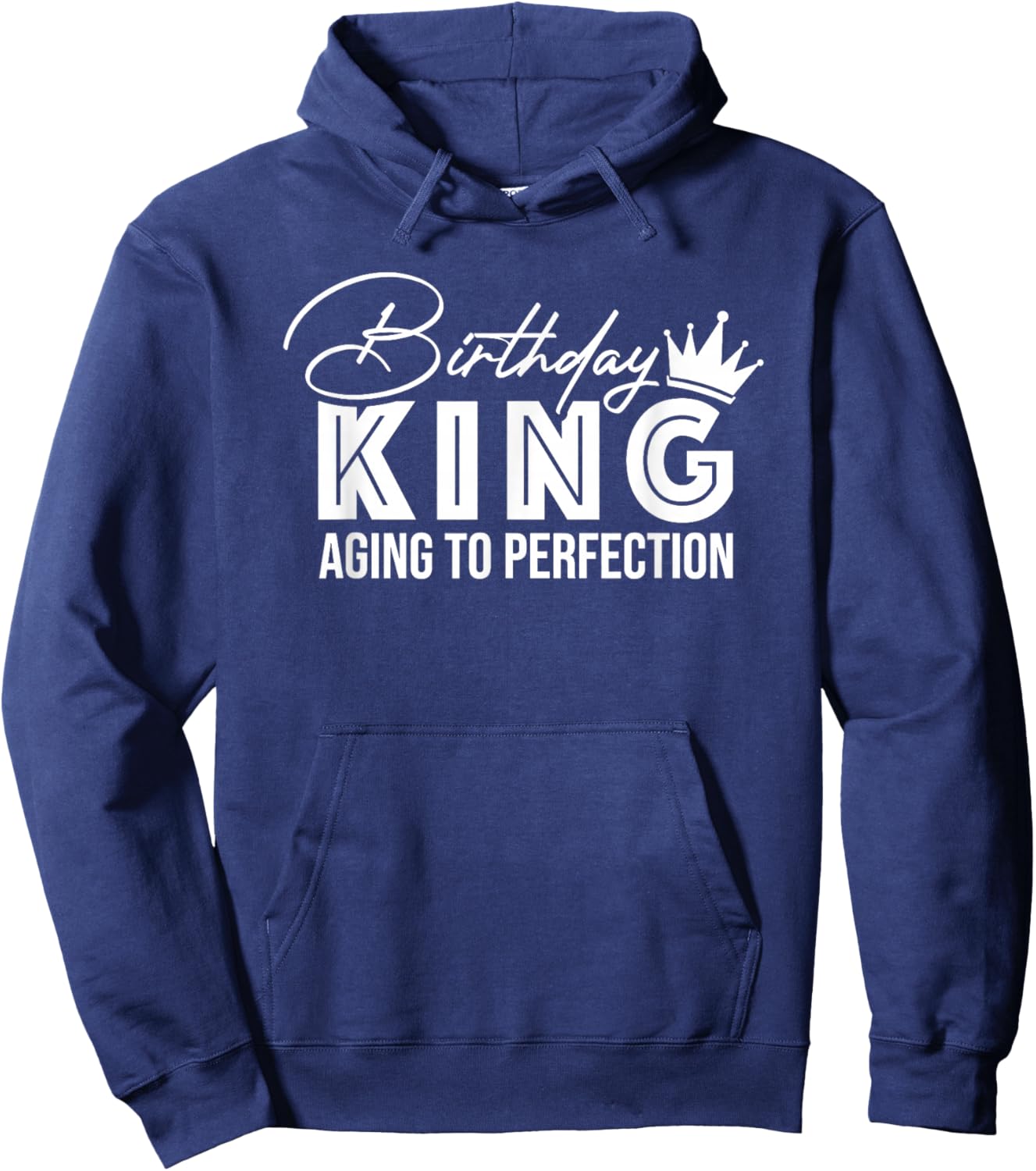 Wife of the Birthday King Aging To Perfection Hoodie - Hoodie | Navy