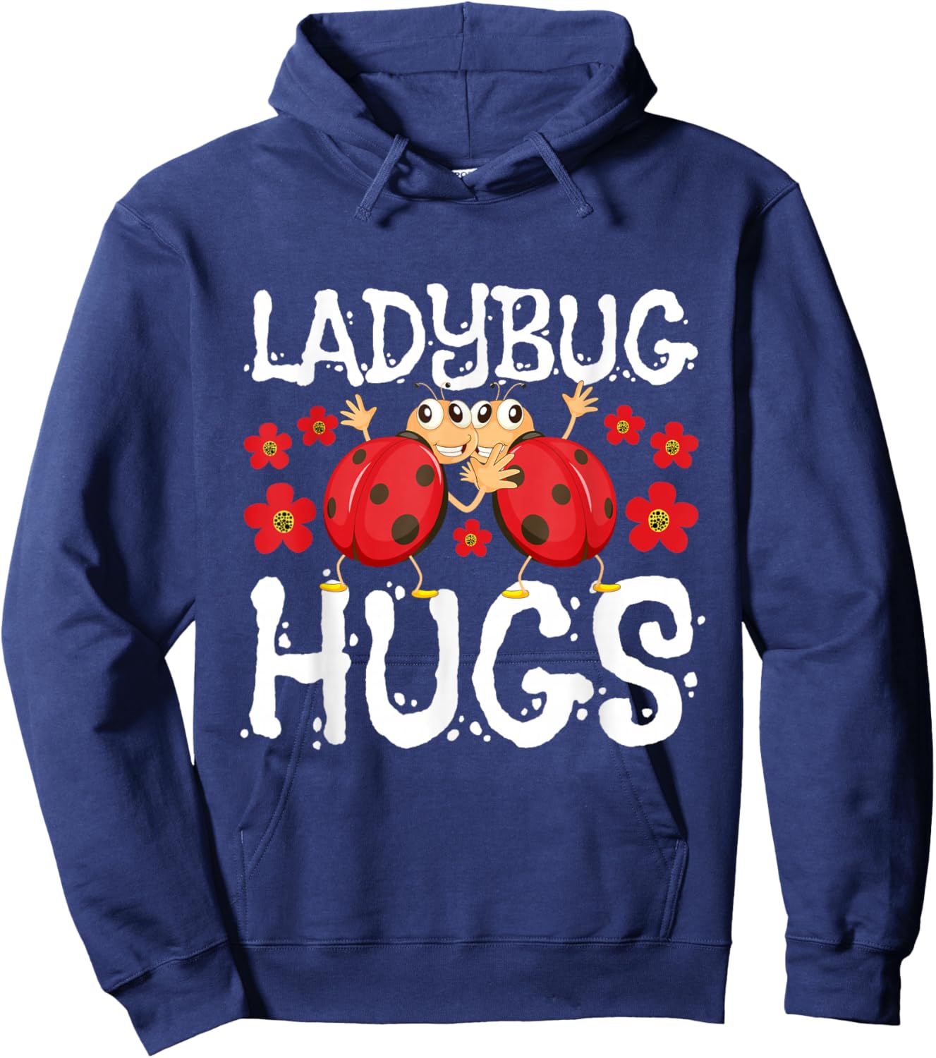 Ladybug Hugs - Coccinellidae Lady Beetle Lover Insectologist Hoodie - Hoodie | Navy