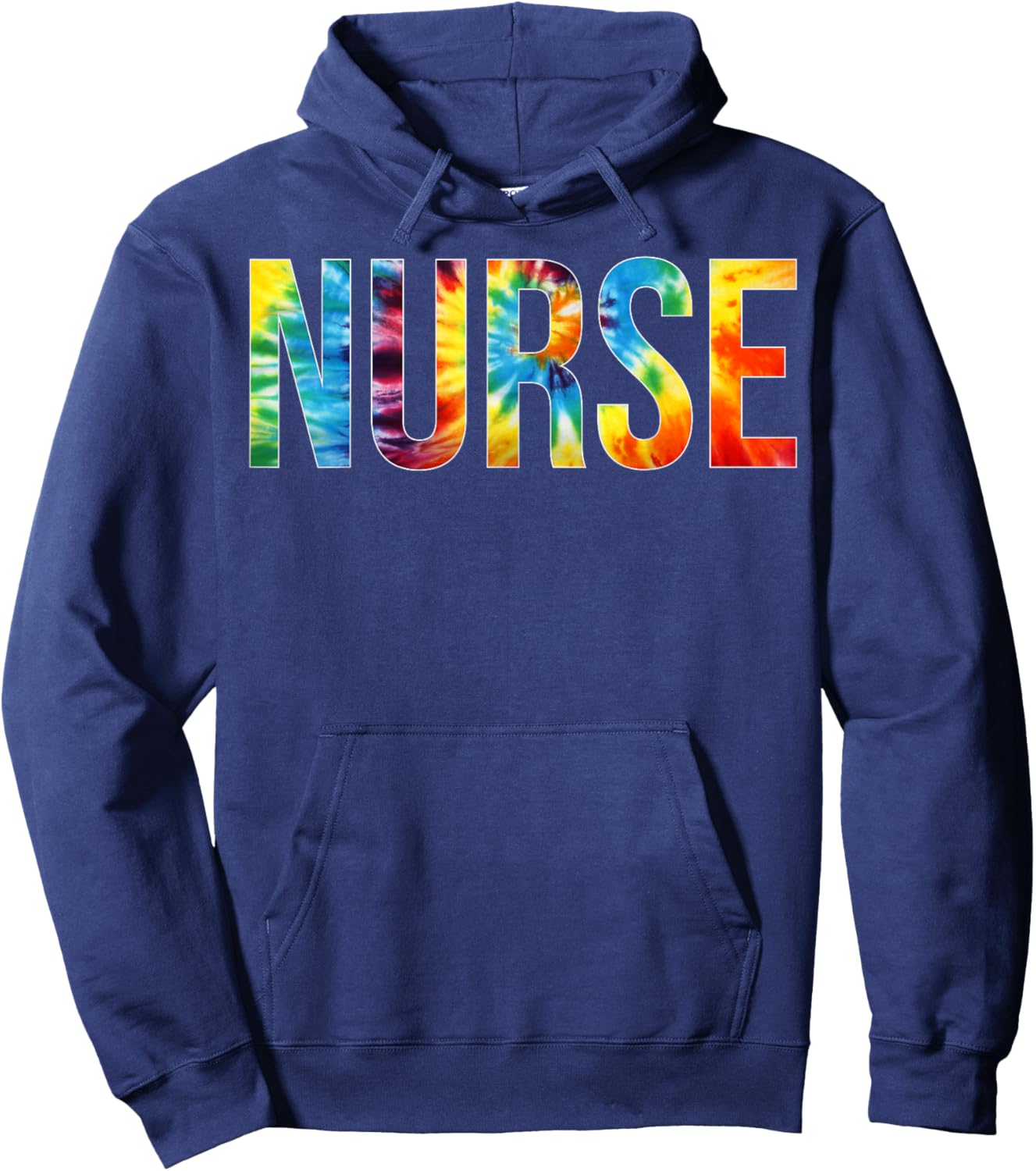 Nurse Appreciation Day Tie Dye For Work Hoodie - Hoodie | Navy