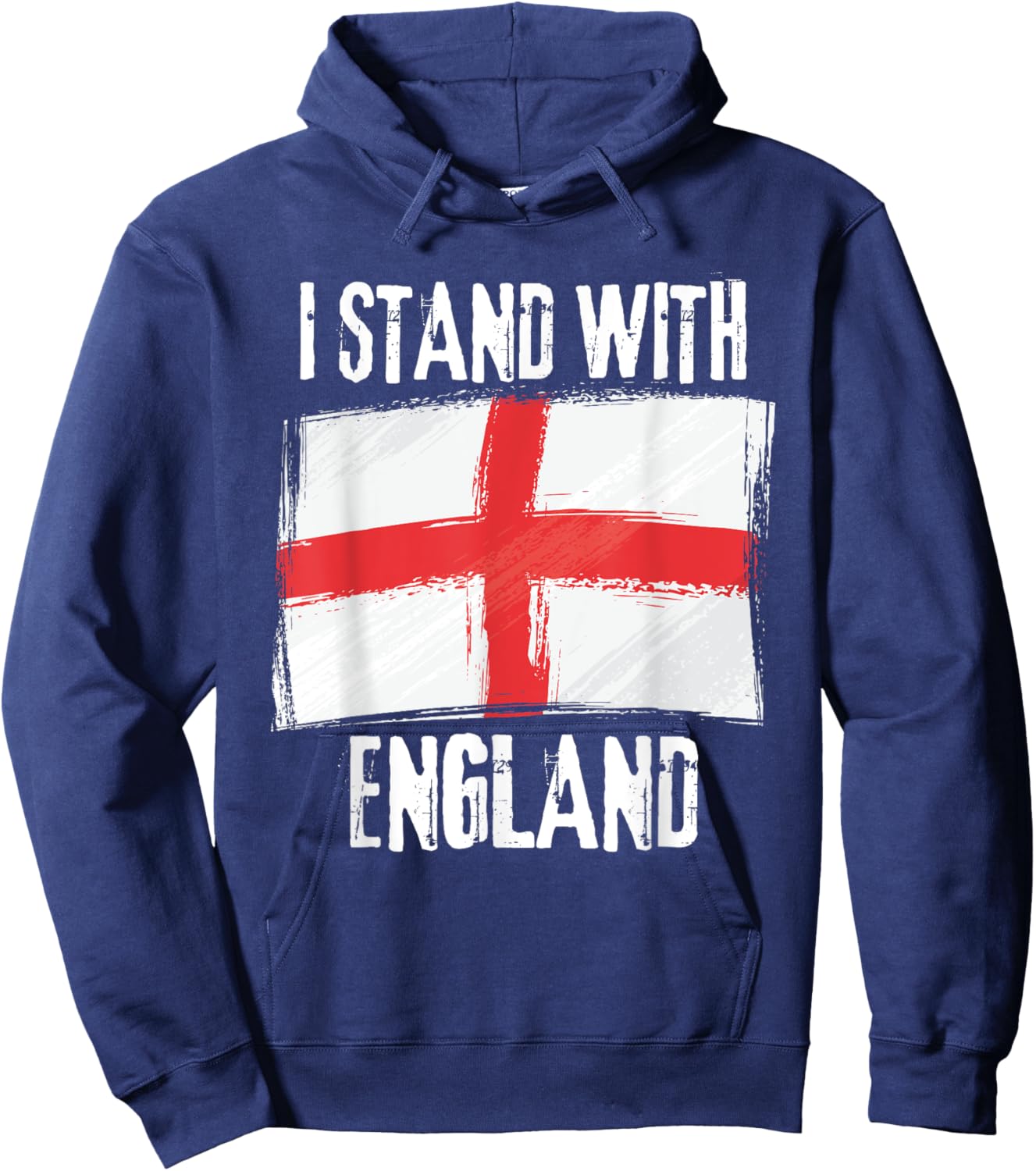 I Stand With England Flag British Flag Hoodie - Hoodie | Navy