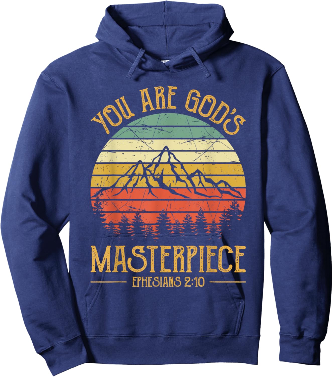 You Are God's Masterpiece Kids Christian Hoodie - Hoodie | Navy