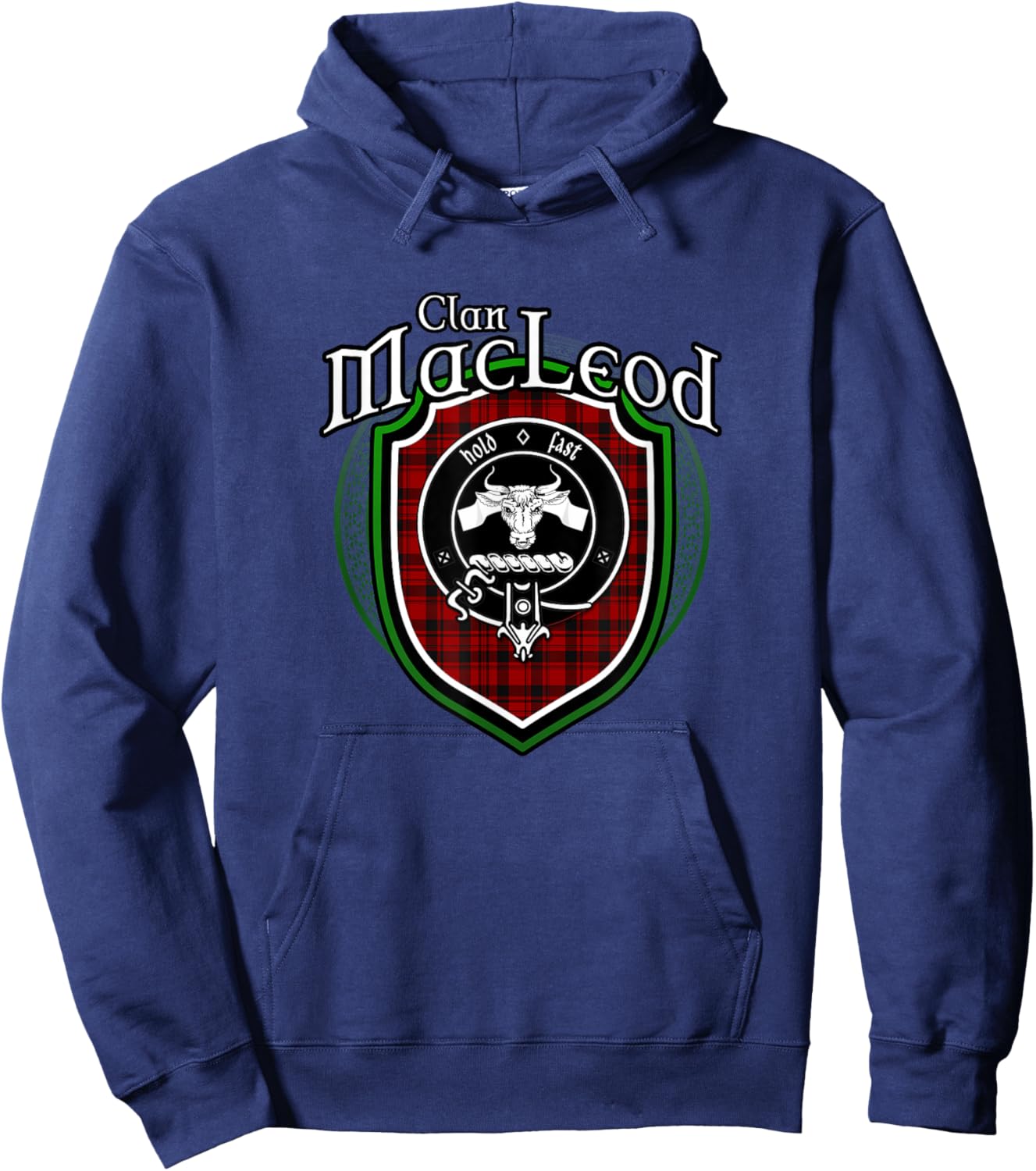 MacLeod Clan Crest | Scottish Clan MacLeod Family Badge Hoodie - Hoodie | Navy