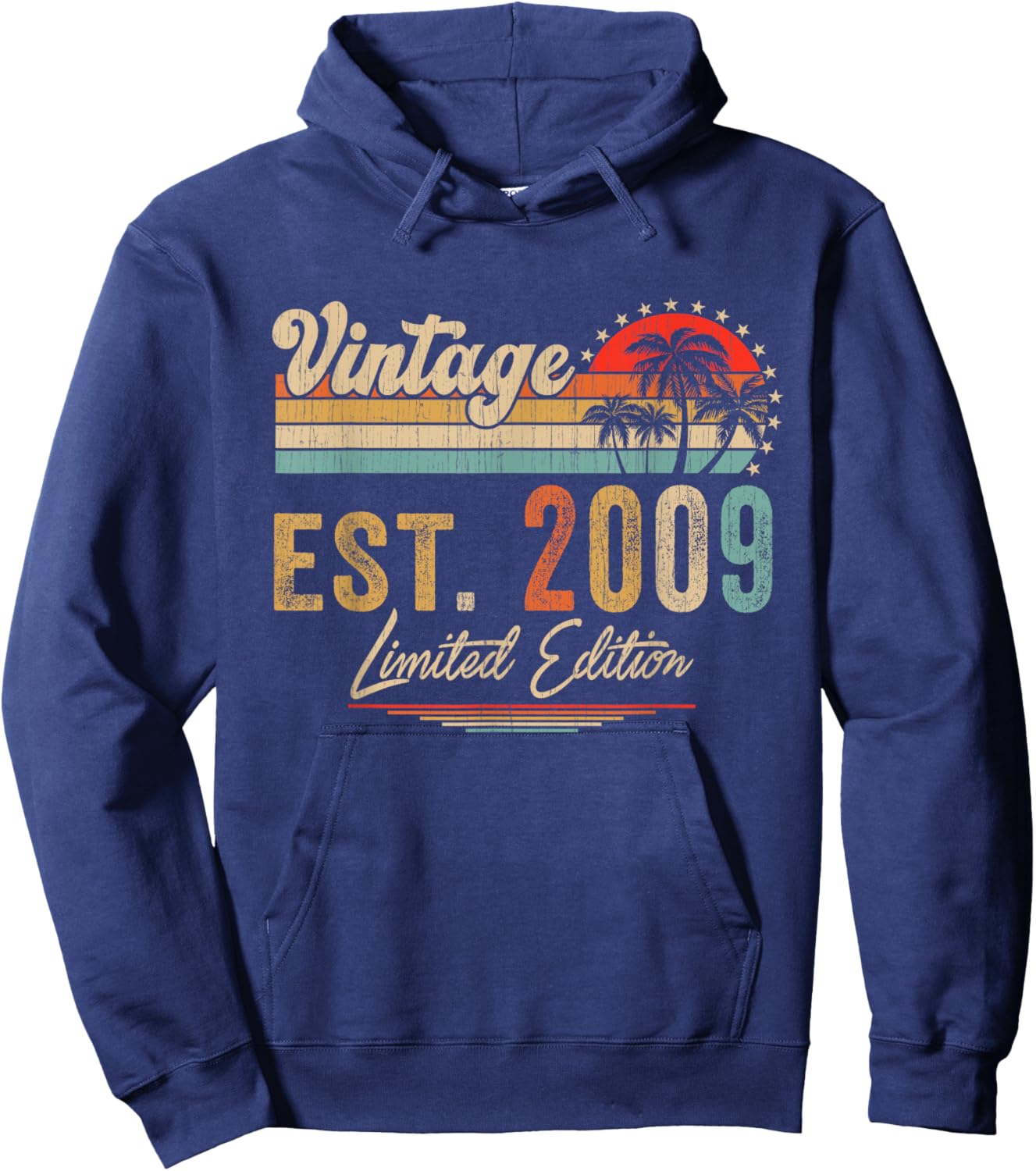 Est. 2009 Vintage 2009 Limited Edition 13th Birthday Gift Hoodie - Hoodie | Navy