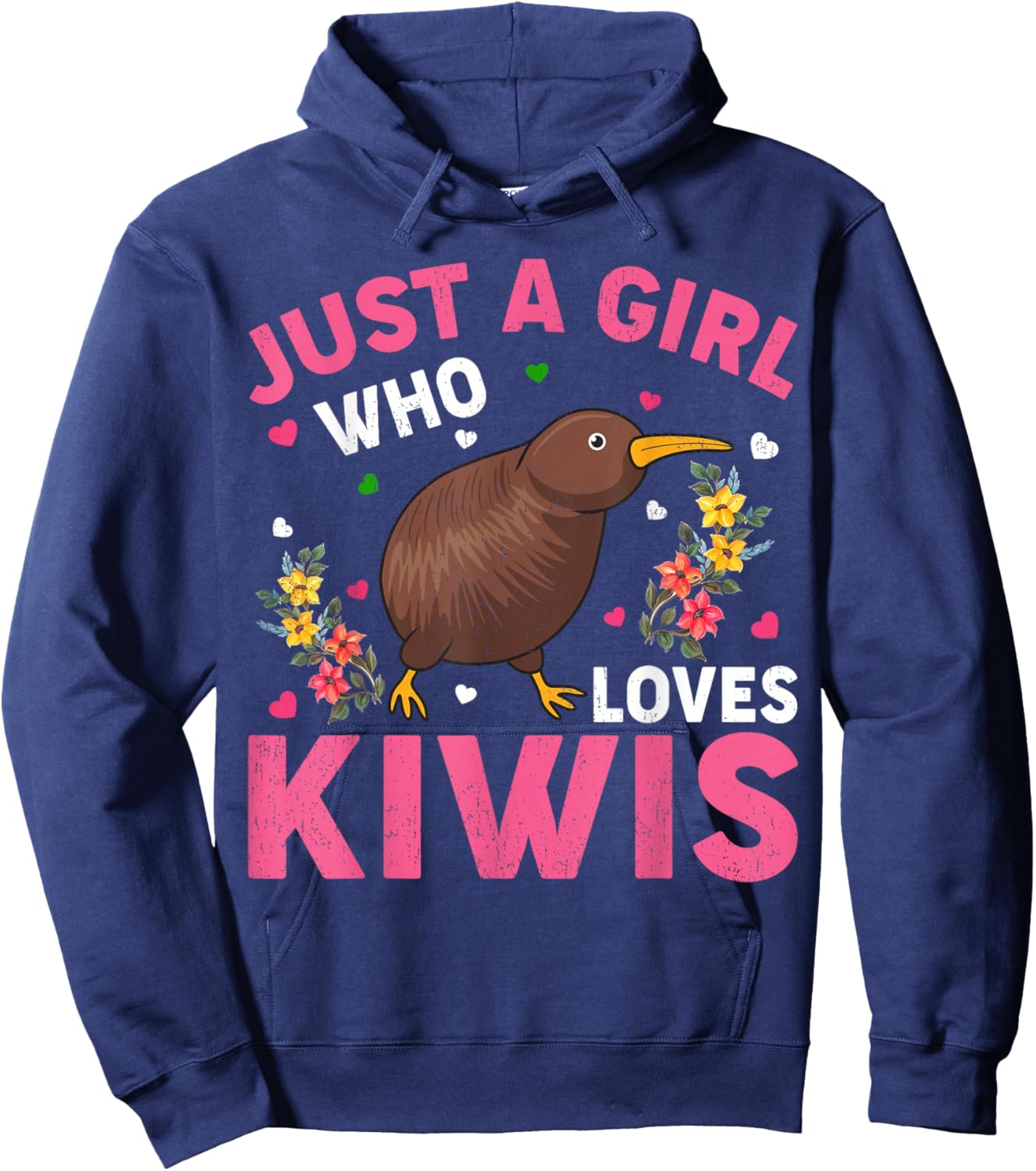 Kiwi Bird Lover Just A Girl Who Loves Kiwis Hoodie - Hoodie | Navy