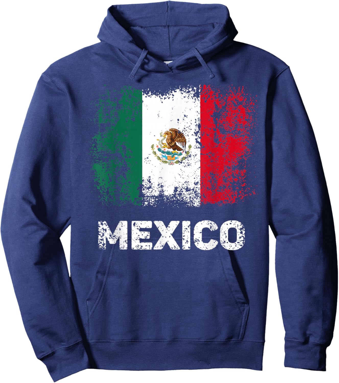 Mexican Flag Patriotic Mexico Flag Hoodie - Hoodie | Navy