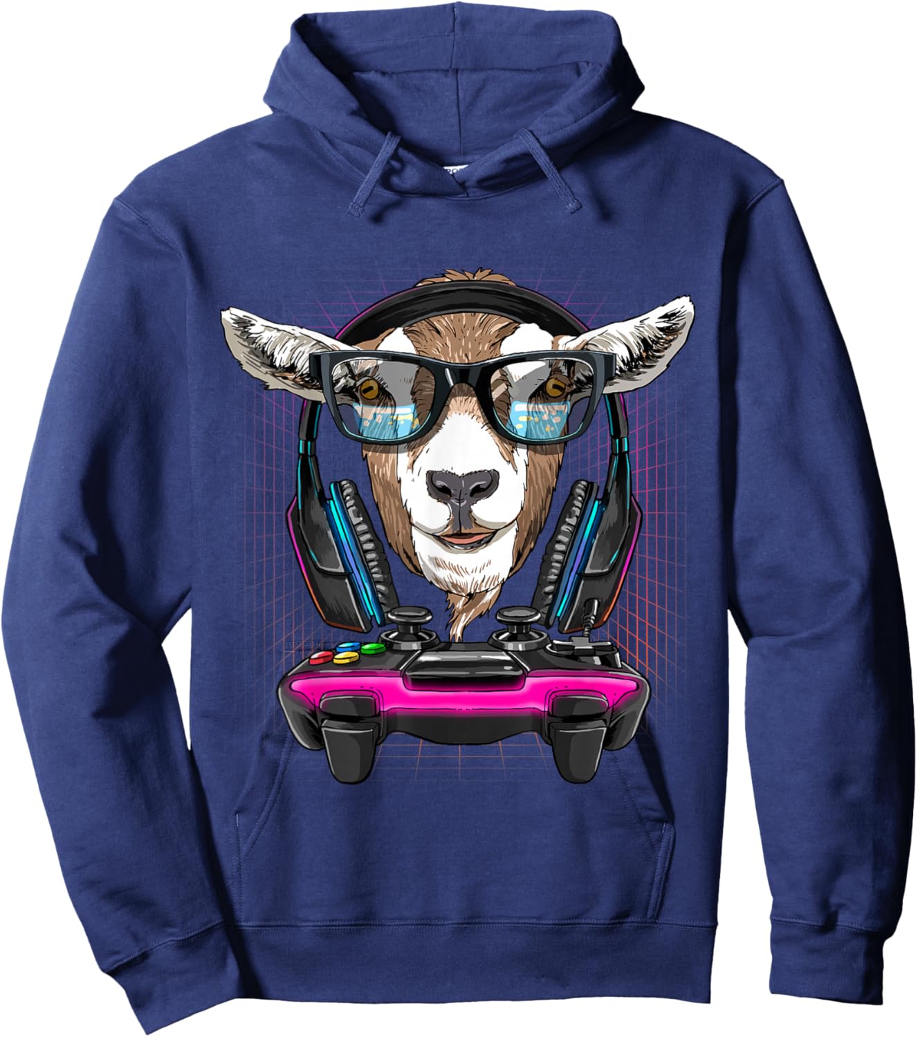Goat Gamer PC Computer Video Game Lover Streaming Gaming Hoodie - Hoodie | Navy