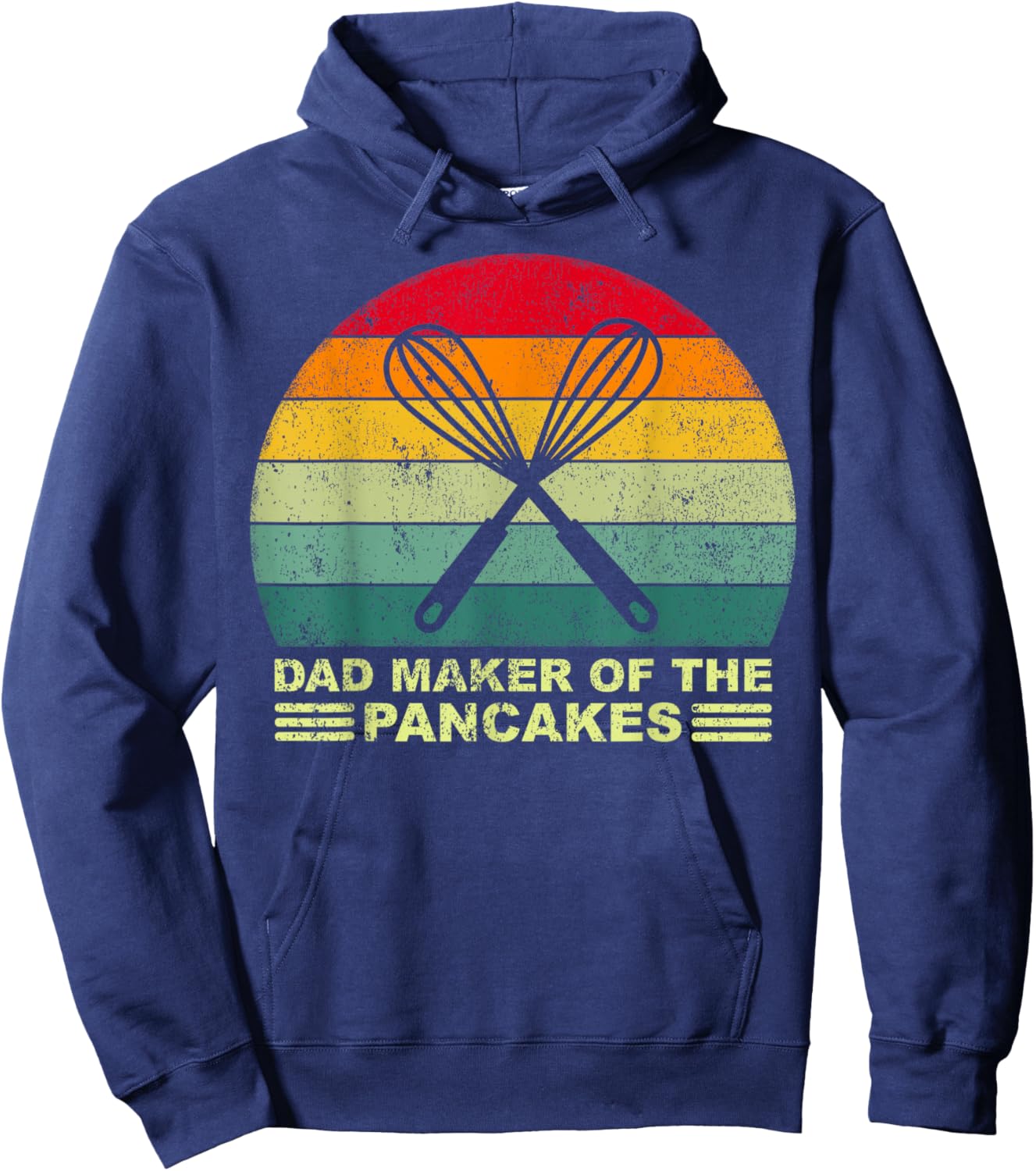 Dad Maker Of The Pancakes Vintage Pancake Maker Father's Day Hoodie - Hoodie | Navy