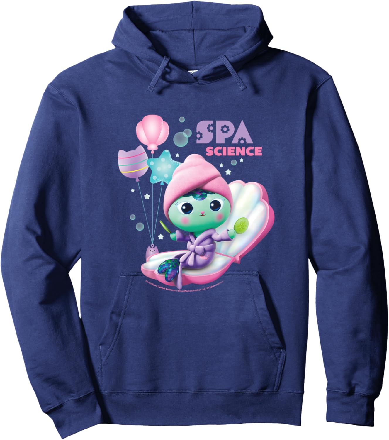 Gabby's Dollhouse MerCat Spa Science Youth Hoodie - Hoodie | Navy