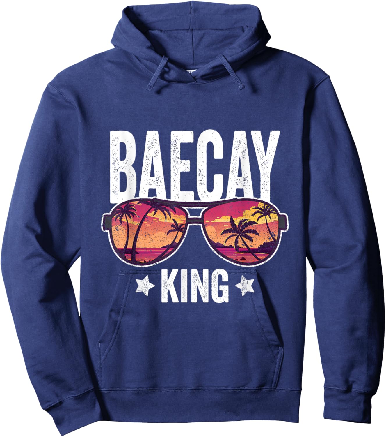 Baecay King Vacation Boyfriend Girlfriend Holiday Hoodie - Hoodie | Navy