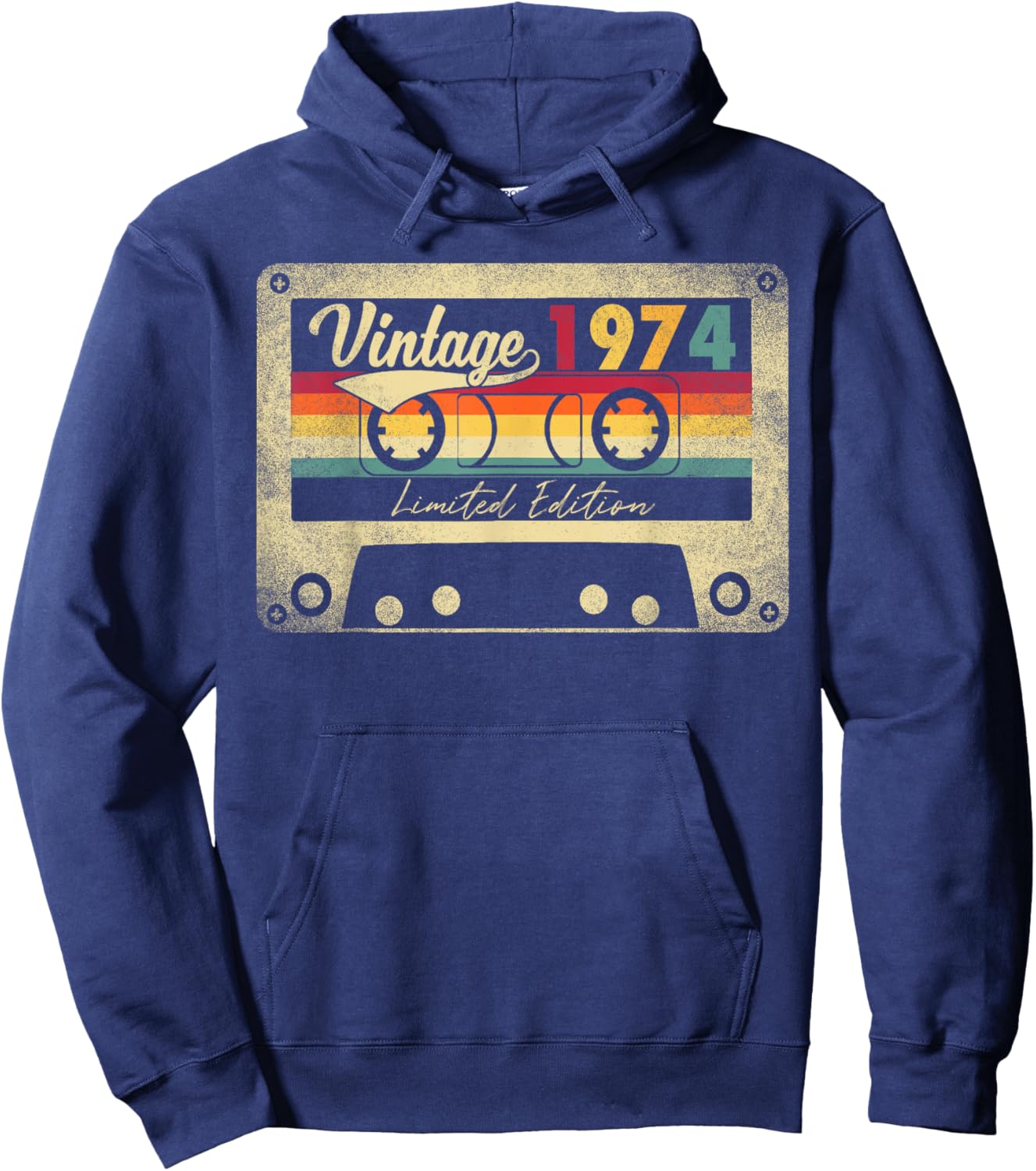 Limited Edition Vintage Best Of 1974 48th Birthday Gift Hoodie - Hoodie | Navy